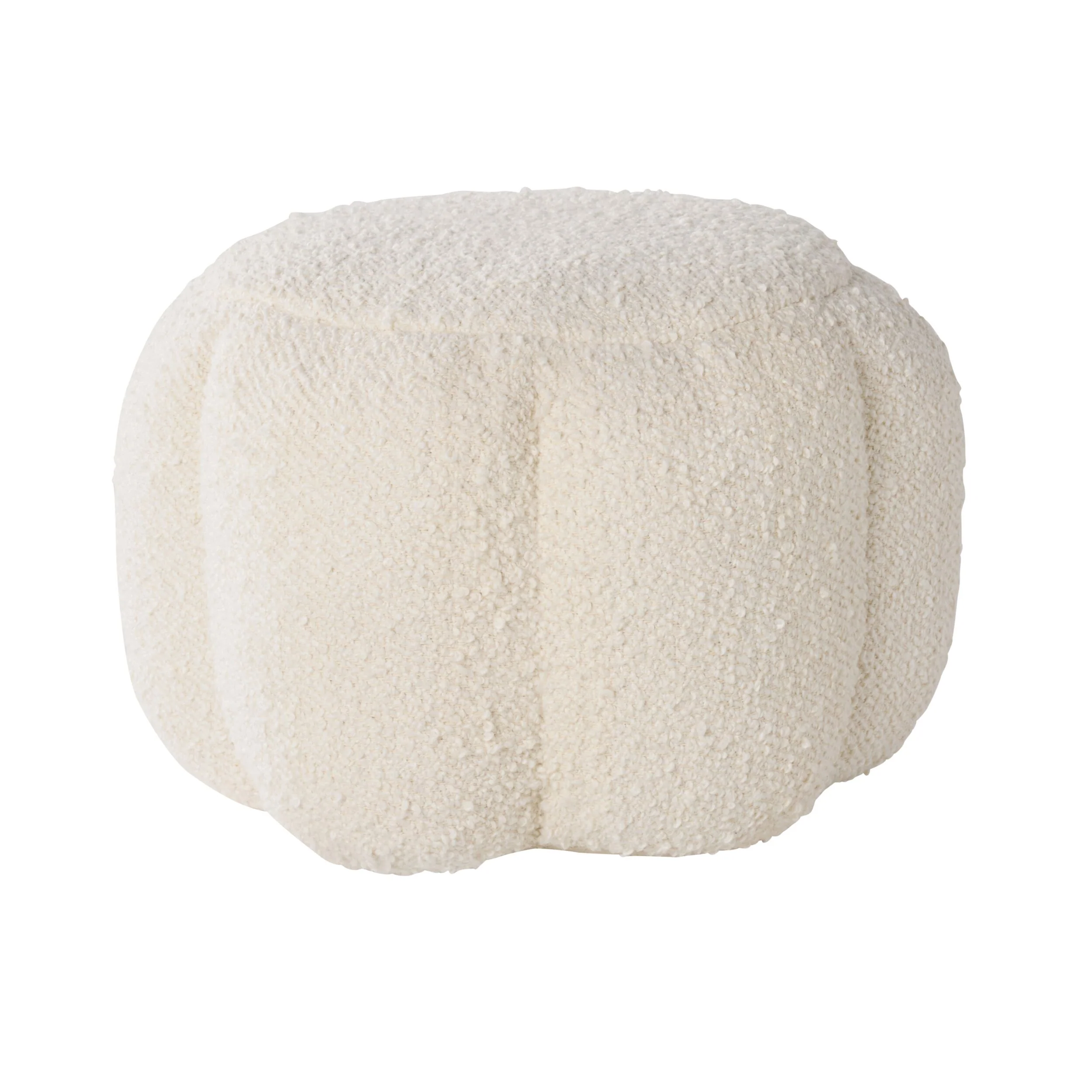 Bindi Boucle Scalloped Pouf