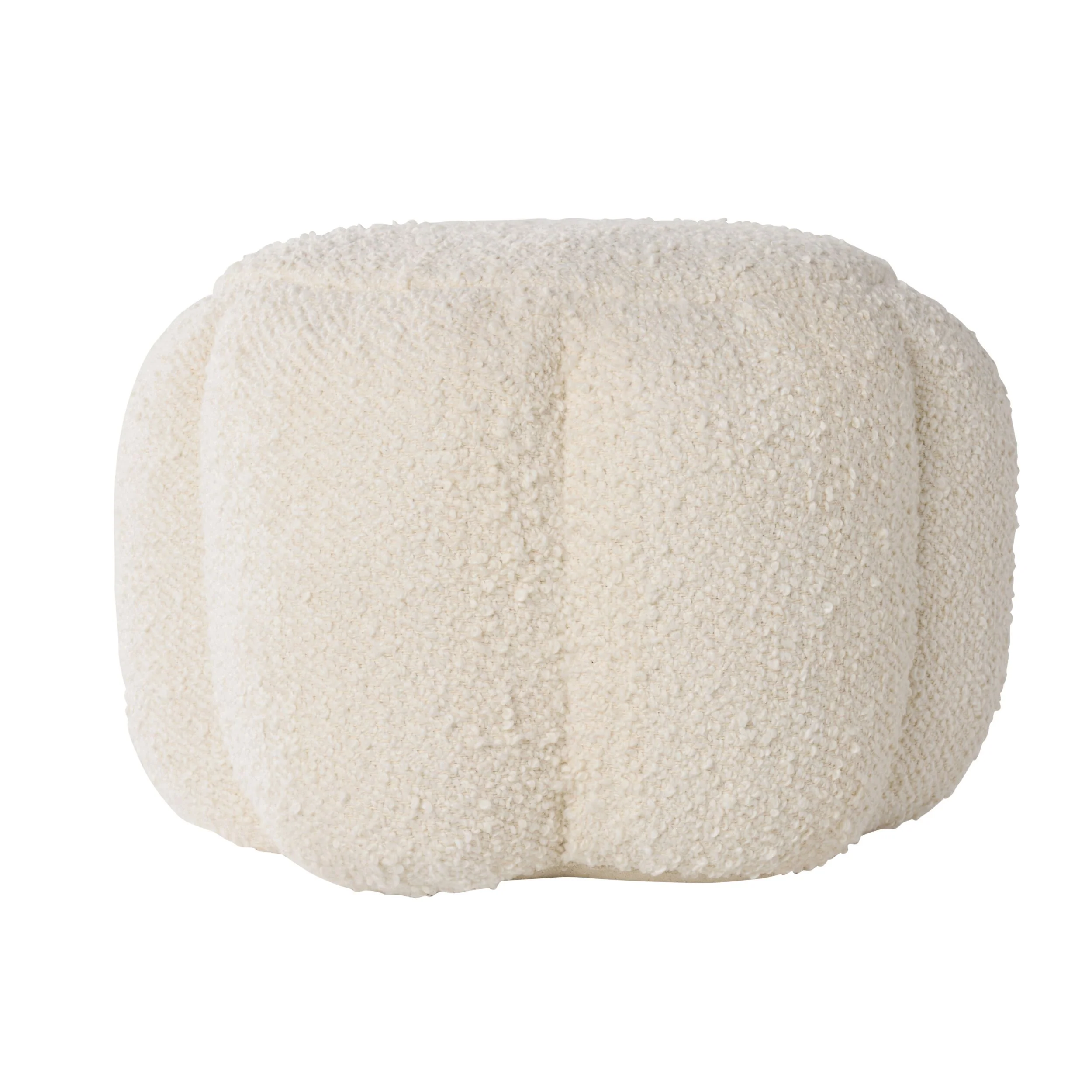 Bindi Boucle Scalloped Pouf