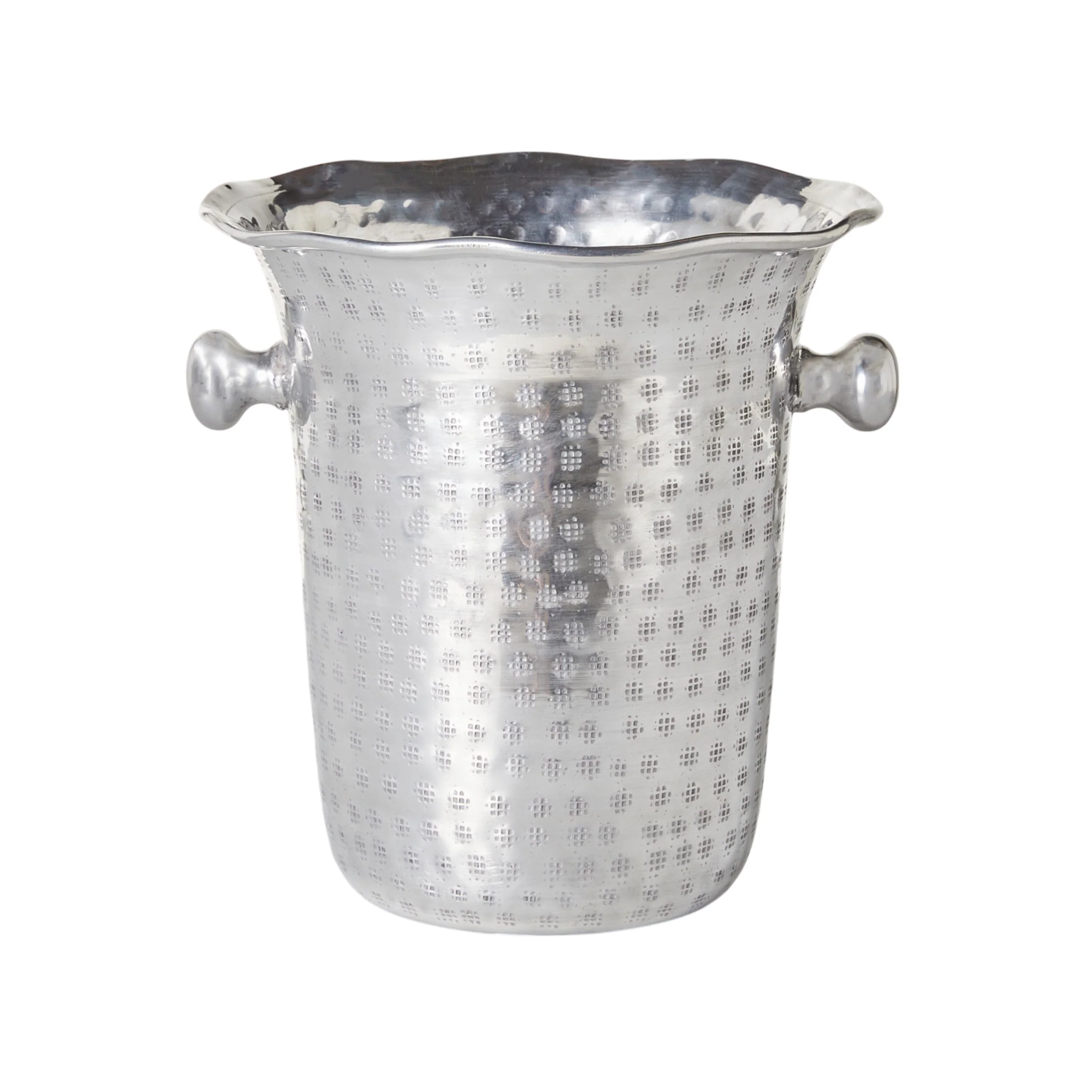 Hammered Champagne Bucket Silver 24x24x25.5cm