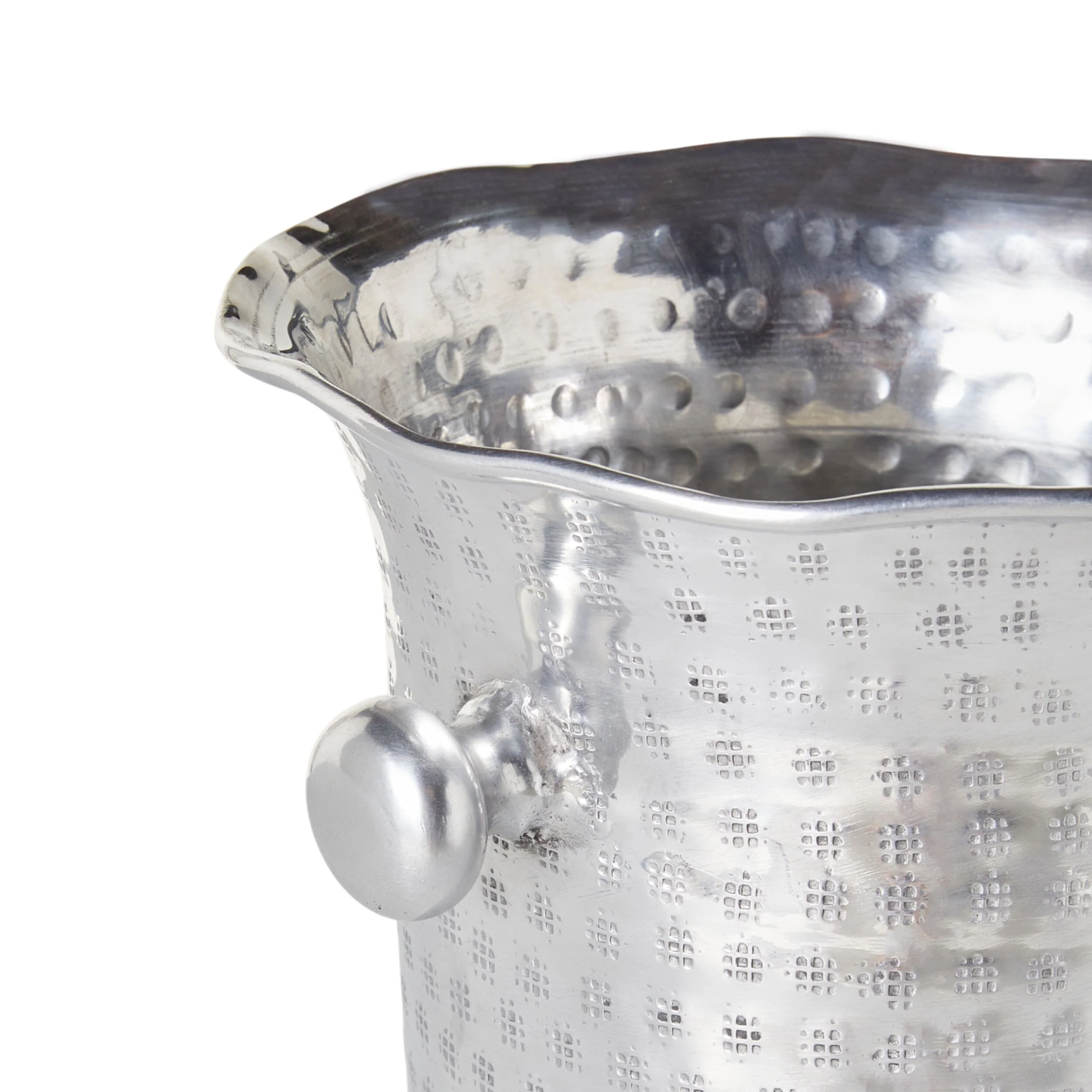Hammered Champagne Bucket Silver 24x24x25.5cm