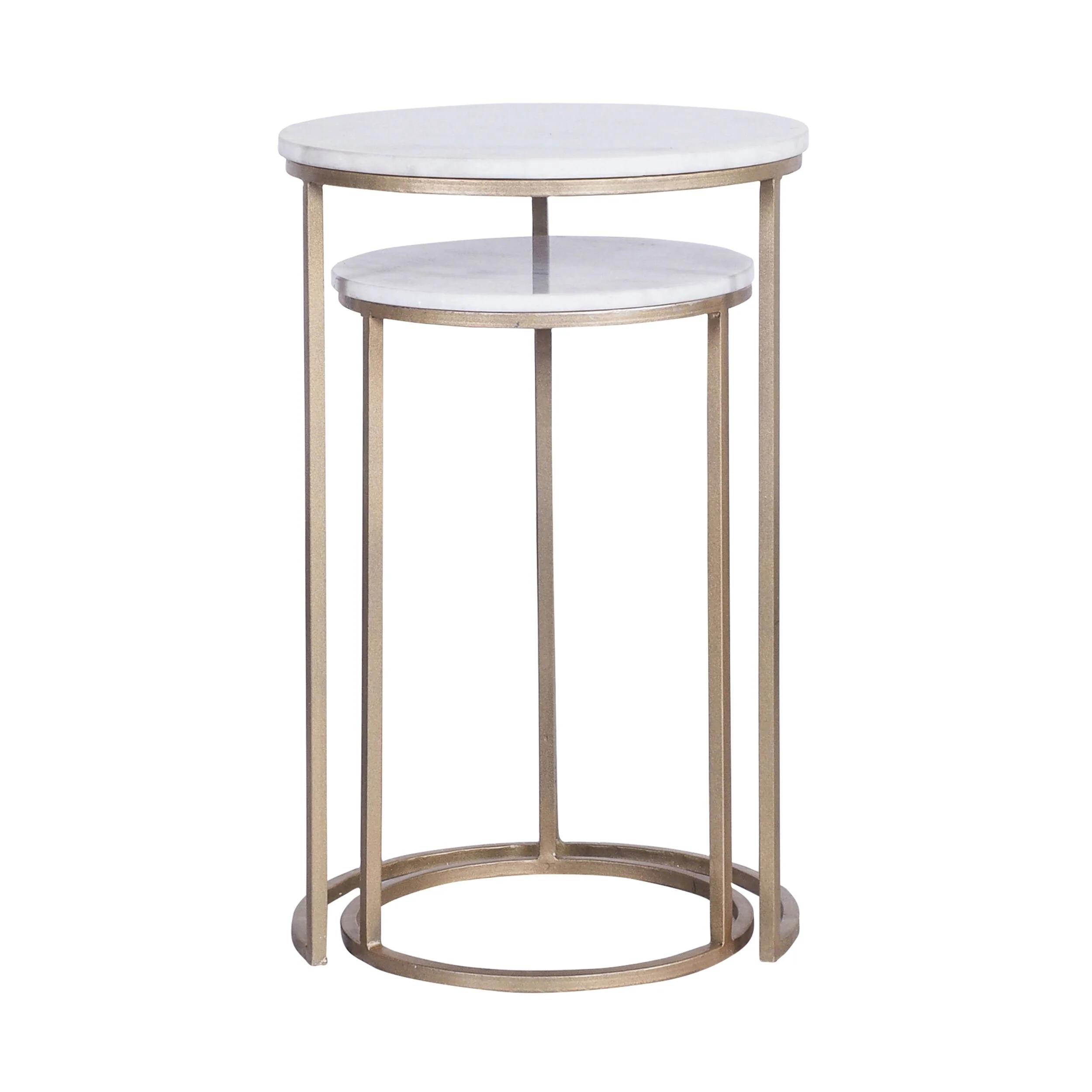 Avoca Marble Top Side Table Set of 2