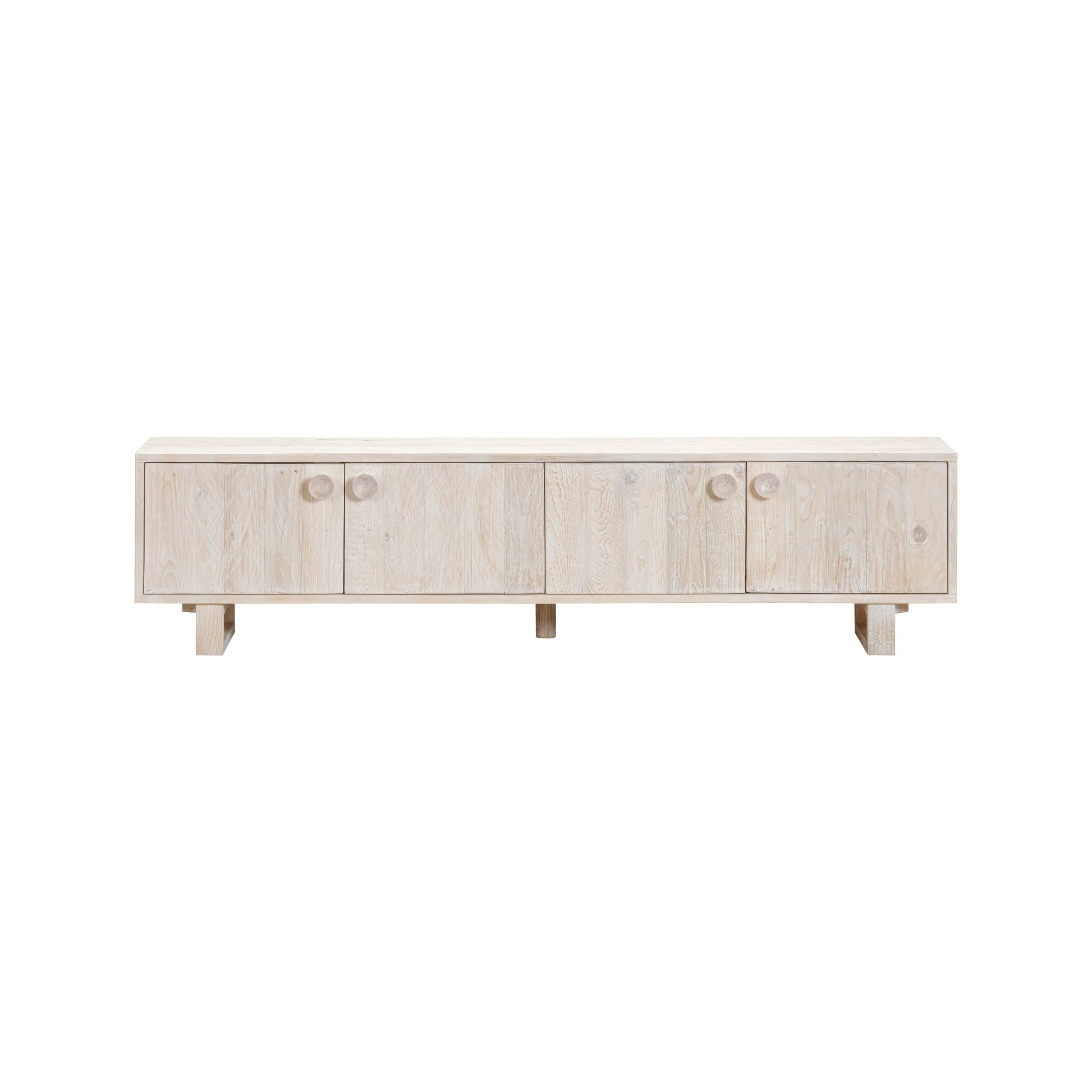 Daylesford 4 Door Entertainment Unit White Wash