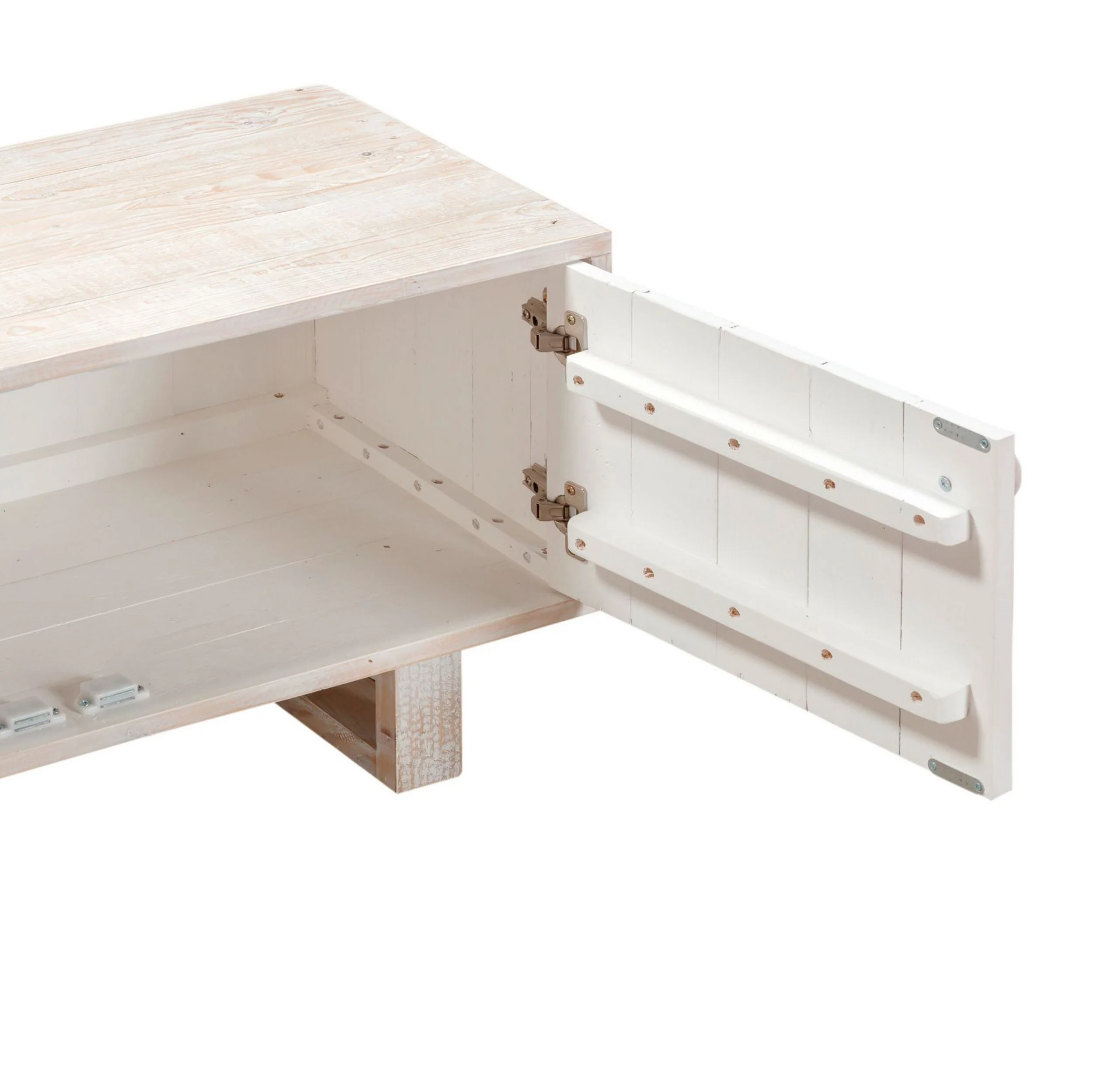 Daylesford 4 Door Entertainment Unit White Wash
