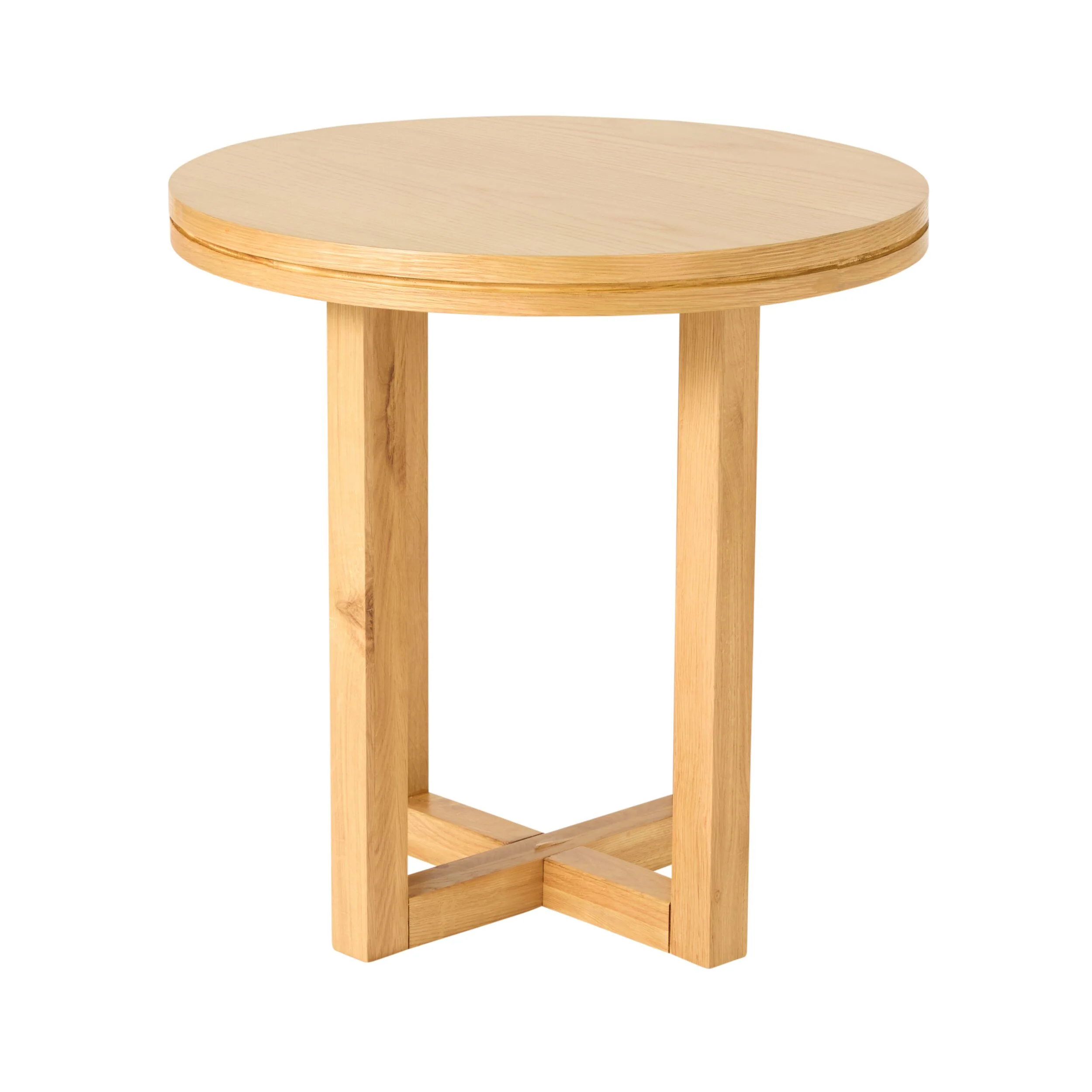 Avalon Round Side Table Light Oak