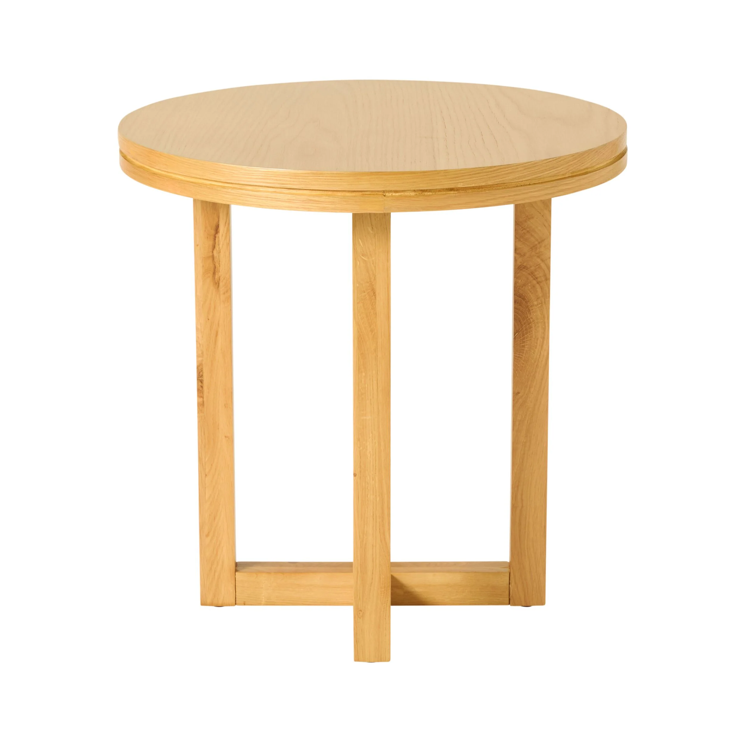 Avalon Round Side Table Light Oak