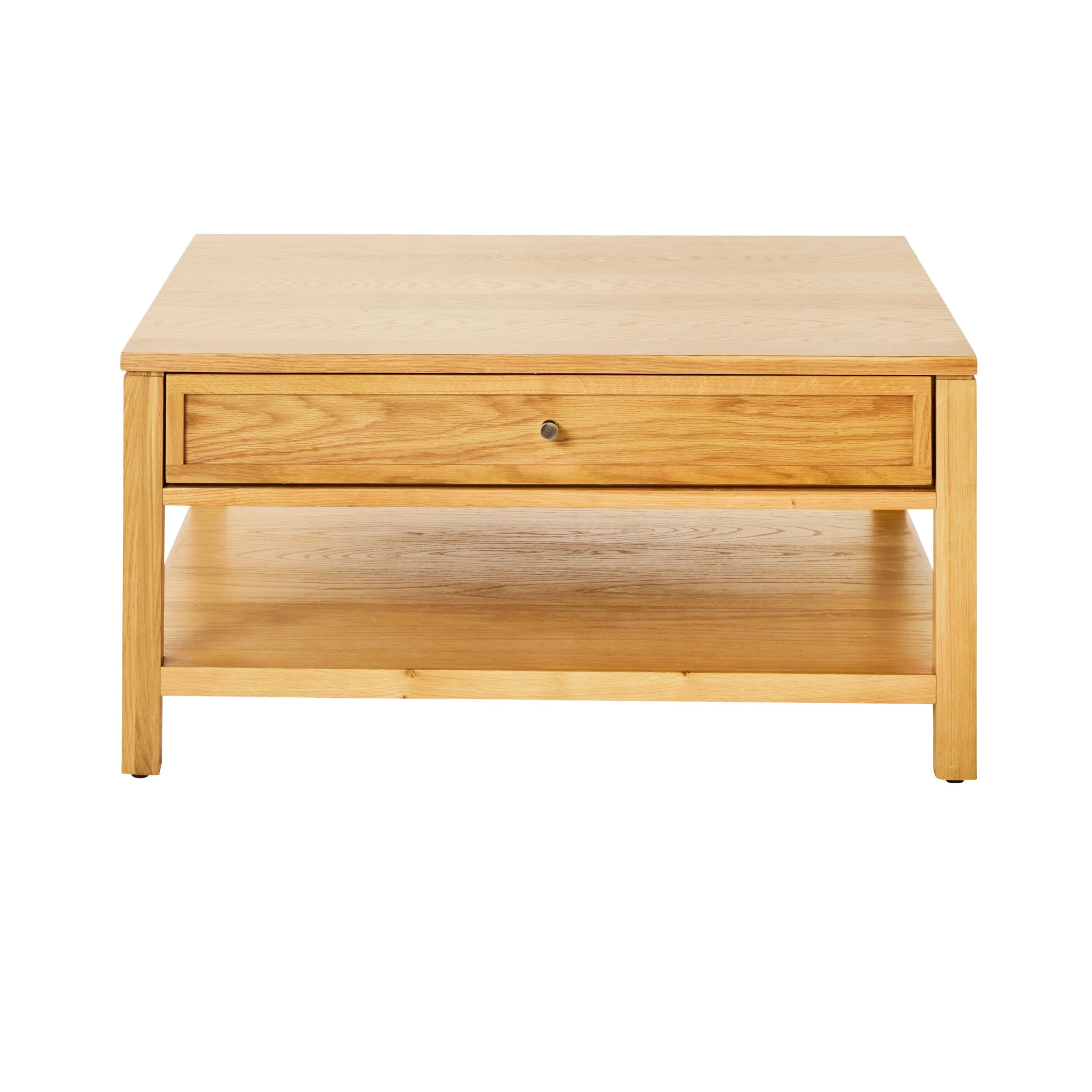 Avalon Square 2 Drawer Coffee Table Light Oak