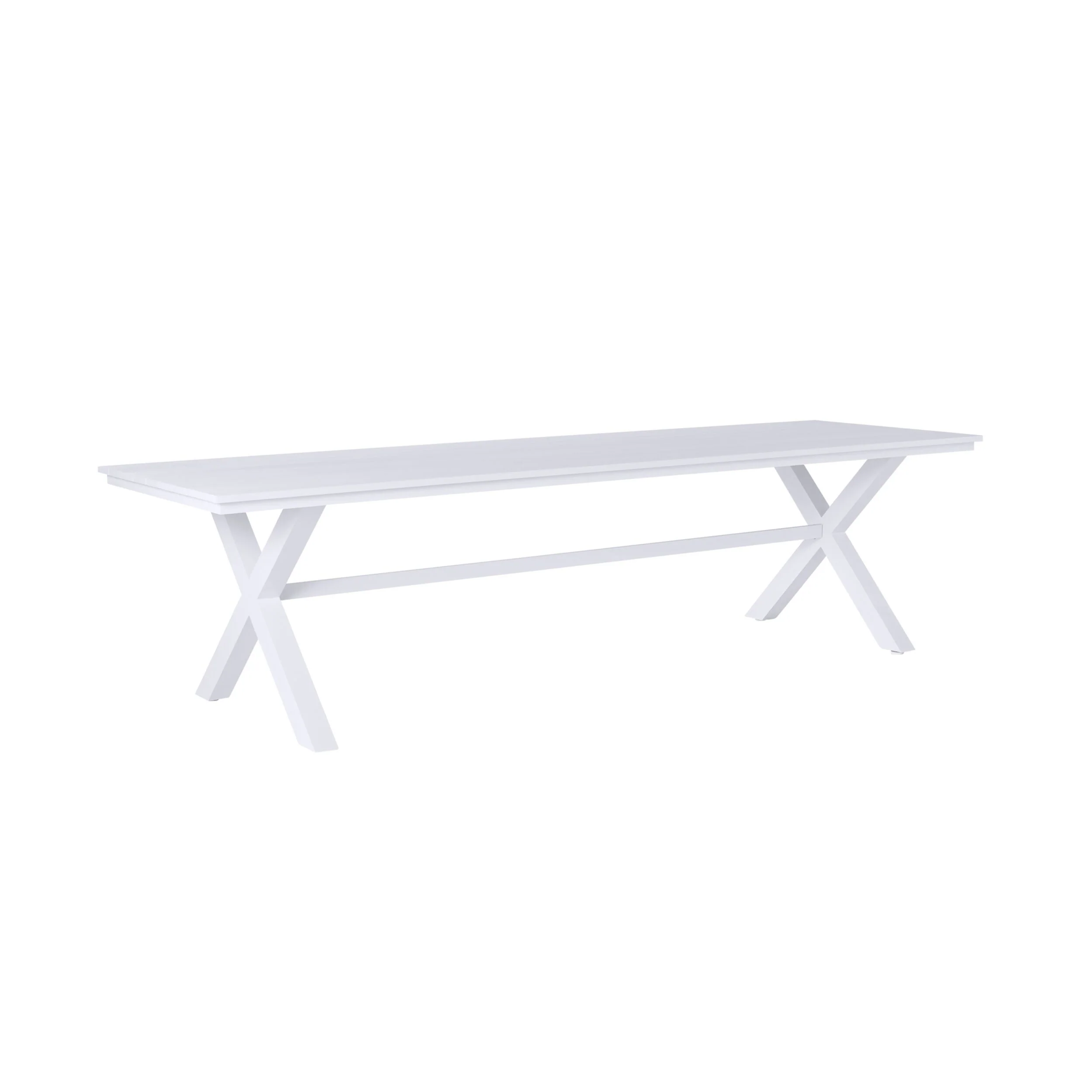 Blake Aluminium Dining Table 300cm White