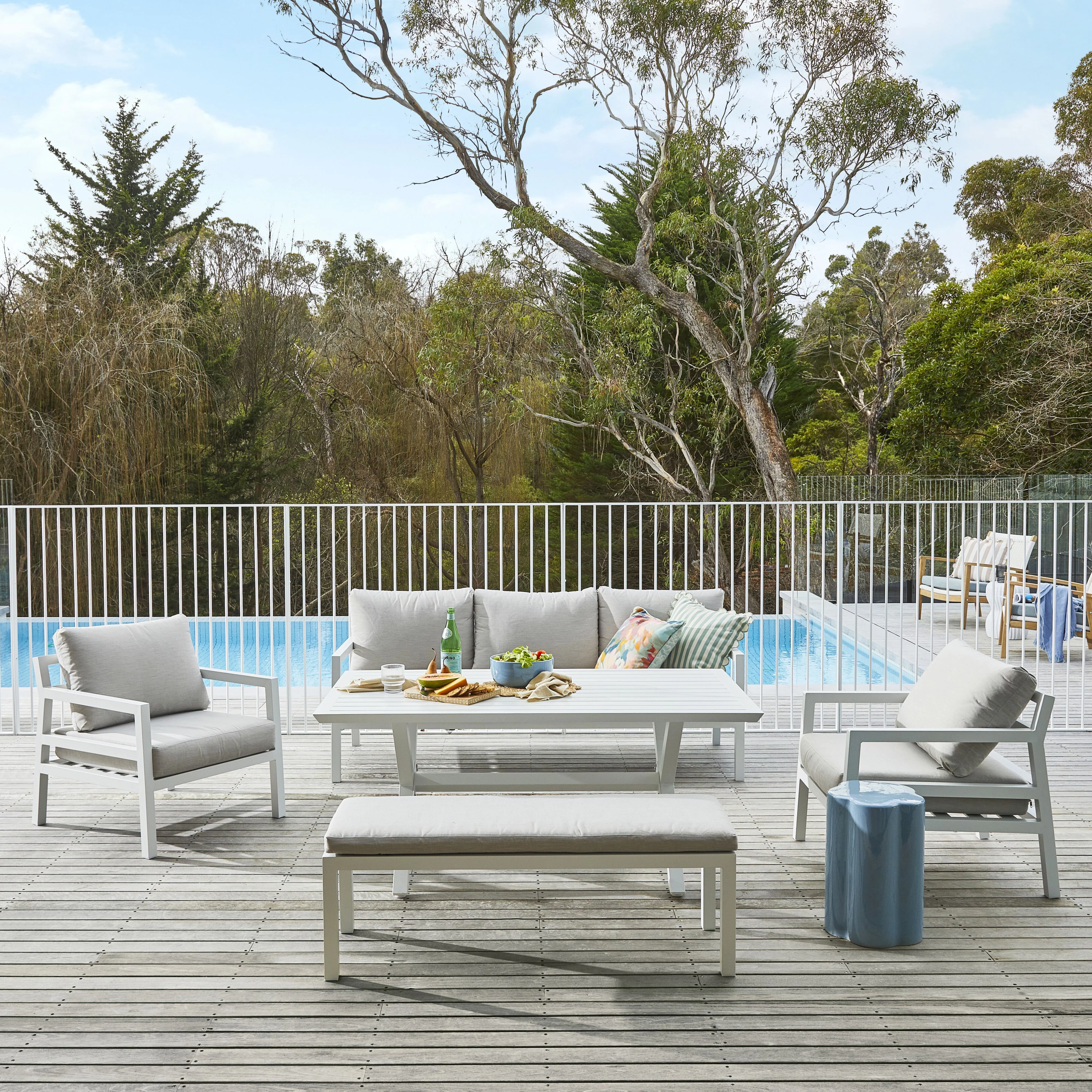 Hemmy 5 Pce Dining Set White