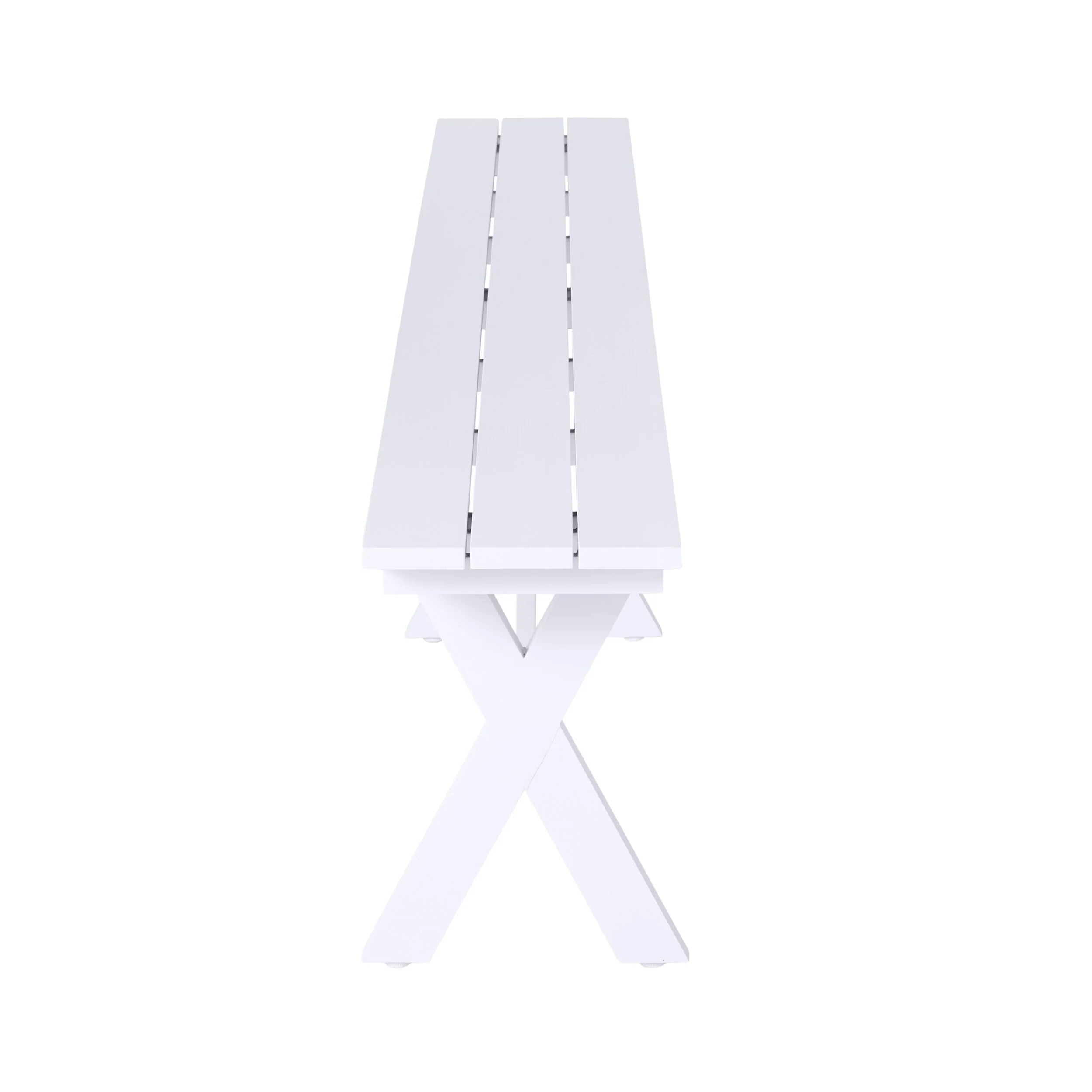 3210-blake-aluminium-dining-bench-300cm-white-3.webp Blake Aluminium Dining Bench 300cm White