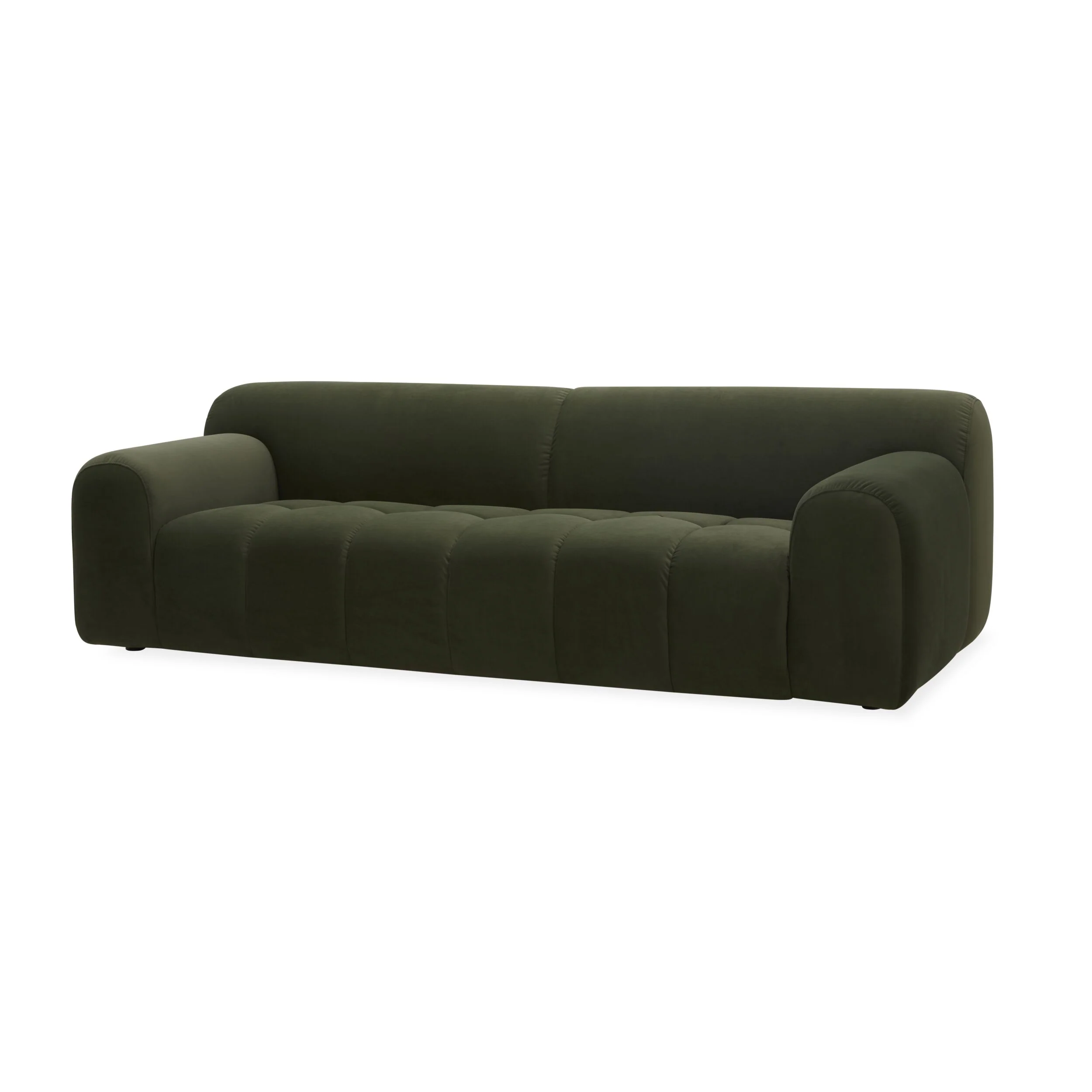 Alexis 2.5 Seater Velvet Sofa Eucalyptus