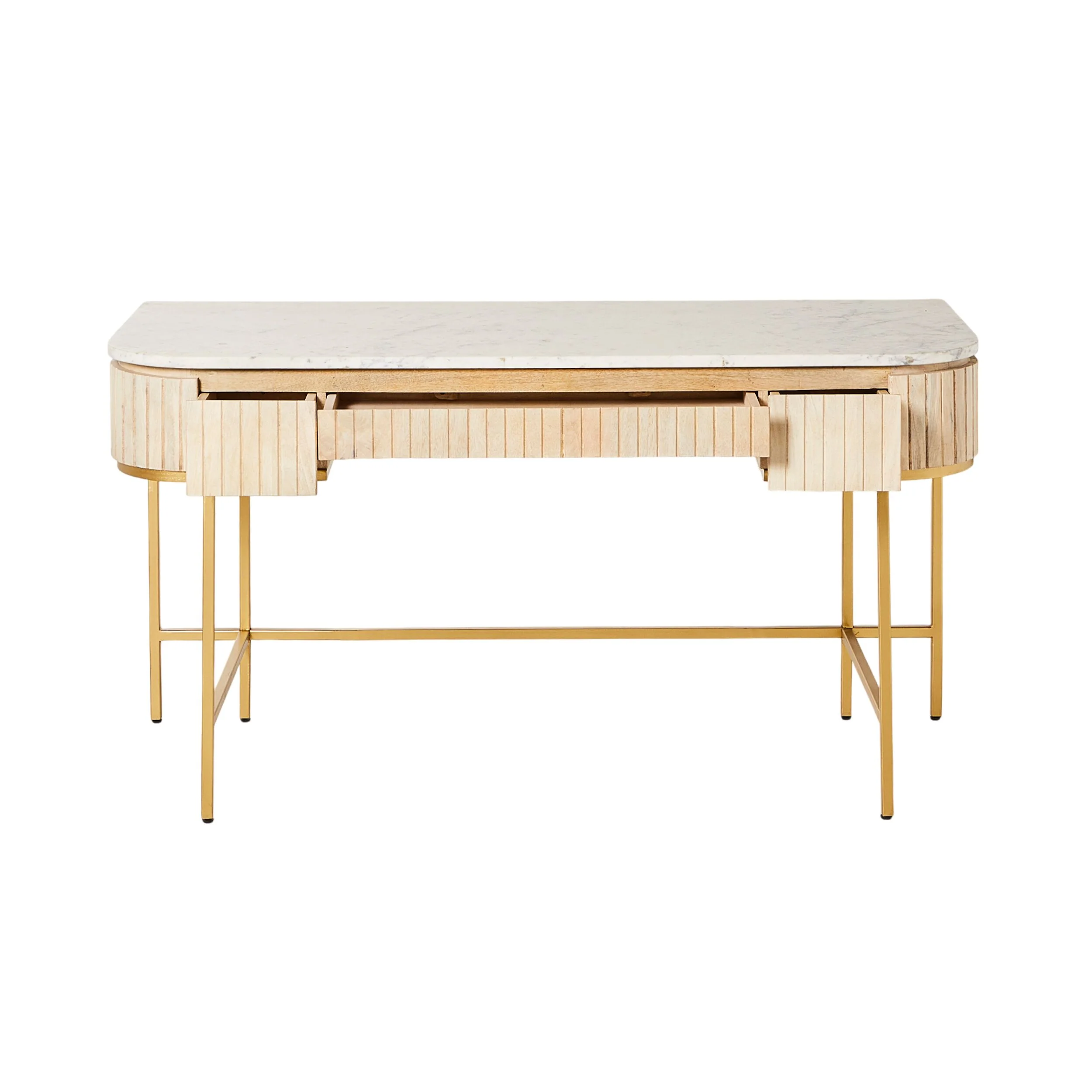Deva Large 3 Drawer Desk