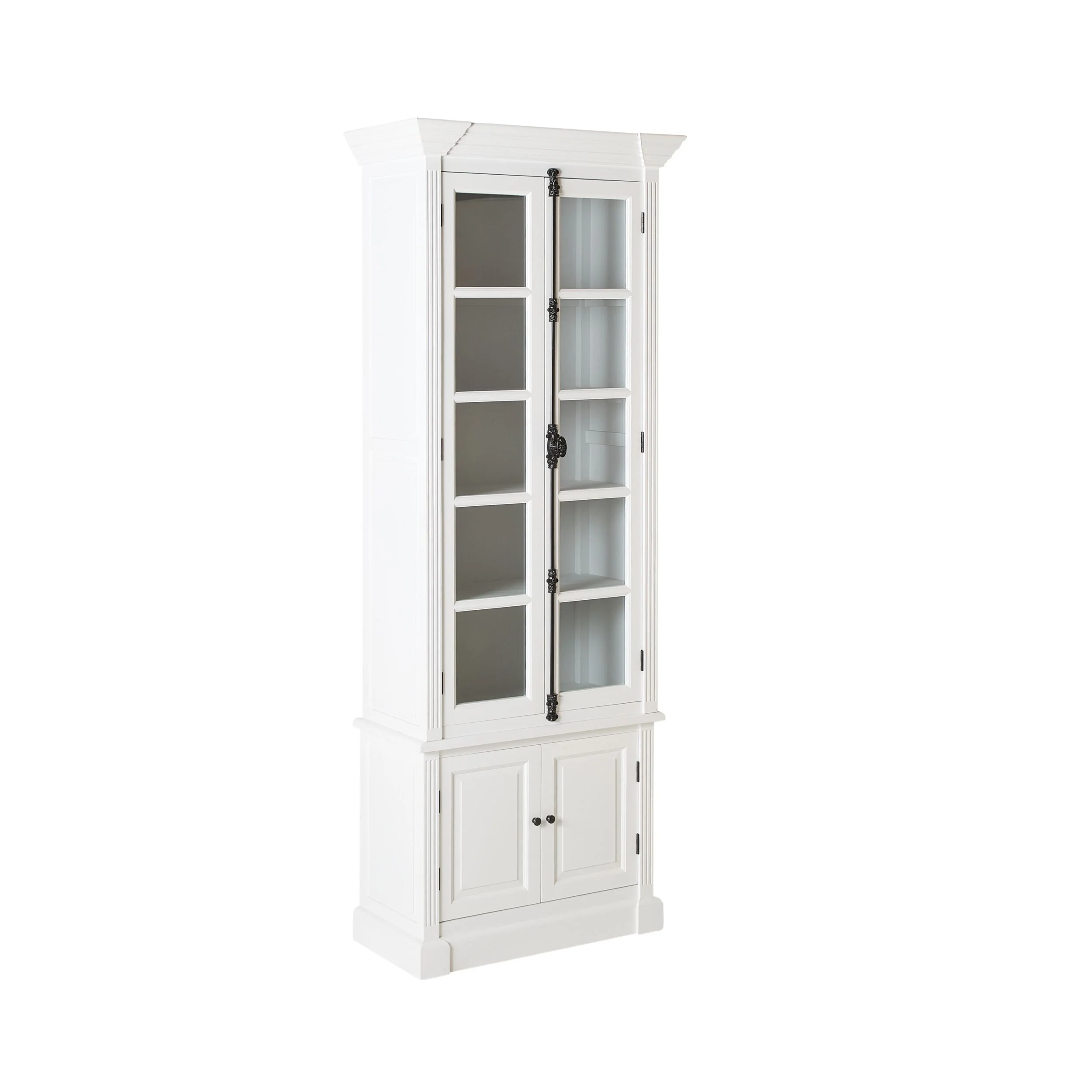 Camille 2 Door Display Cabinet White 91.5 x 240.5cm