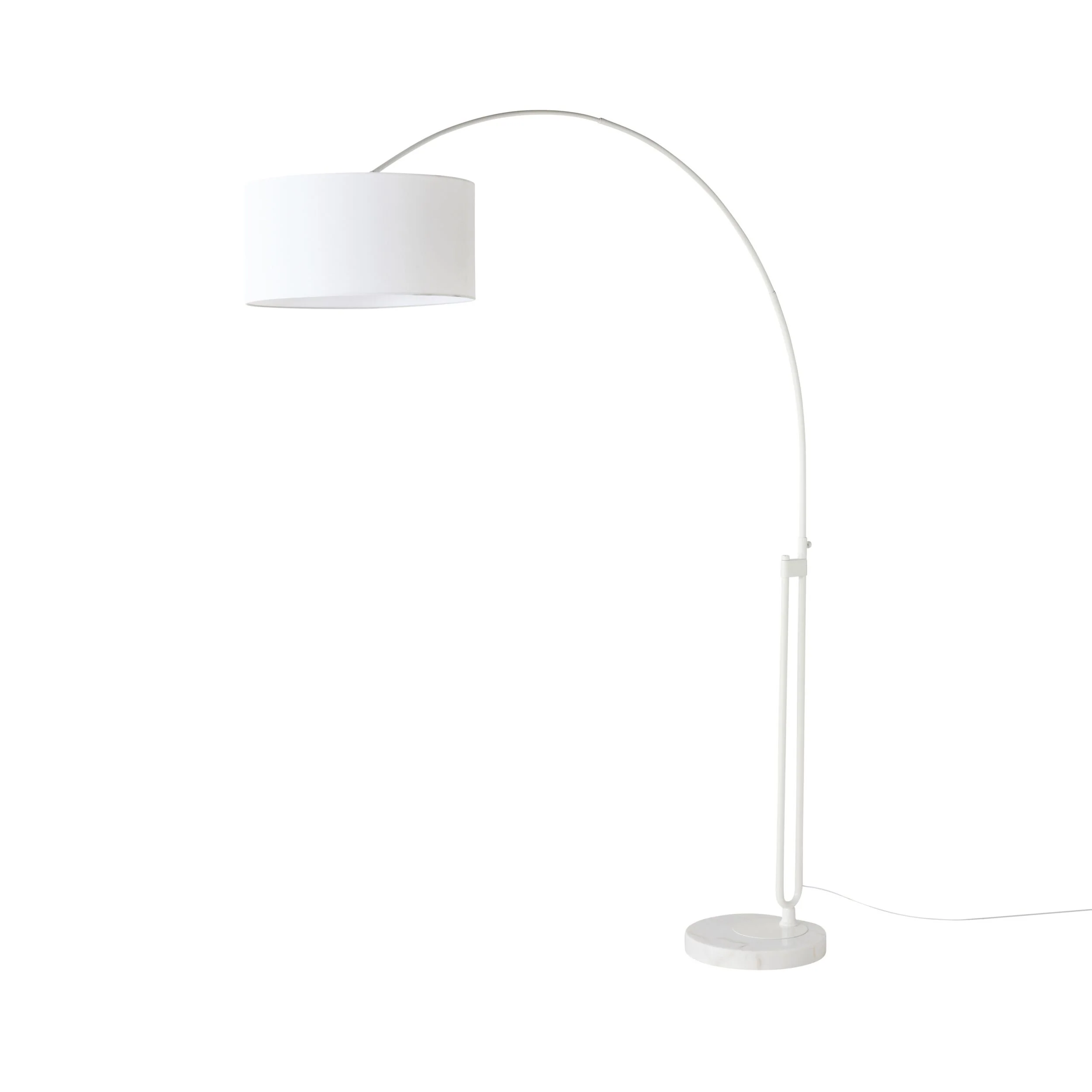Marlo Arc Floor Lamp White 213cm