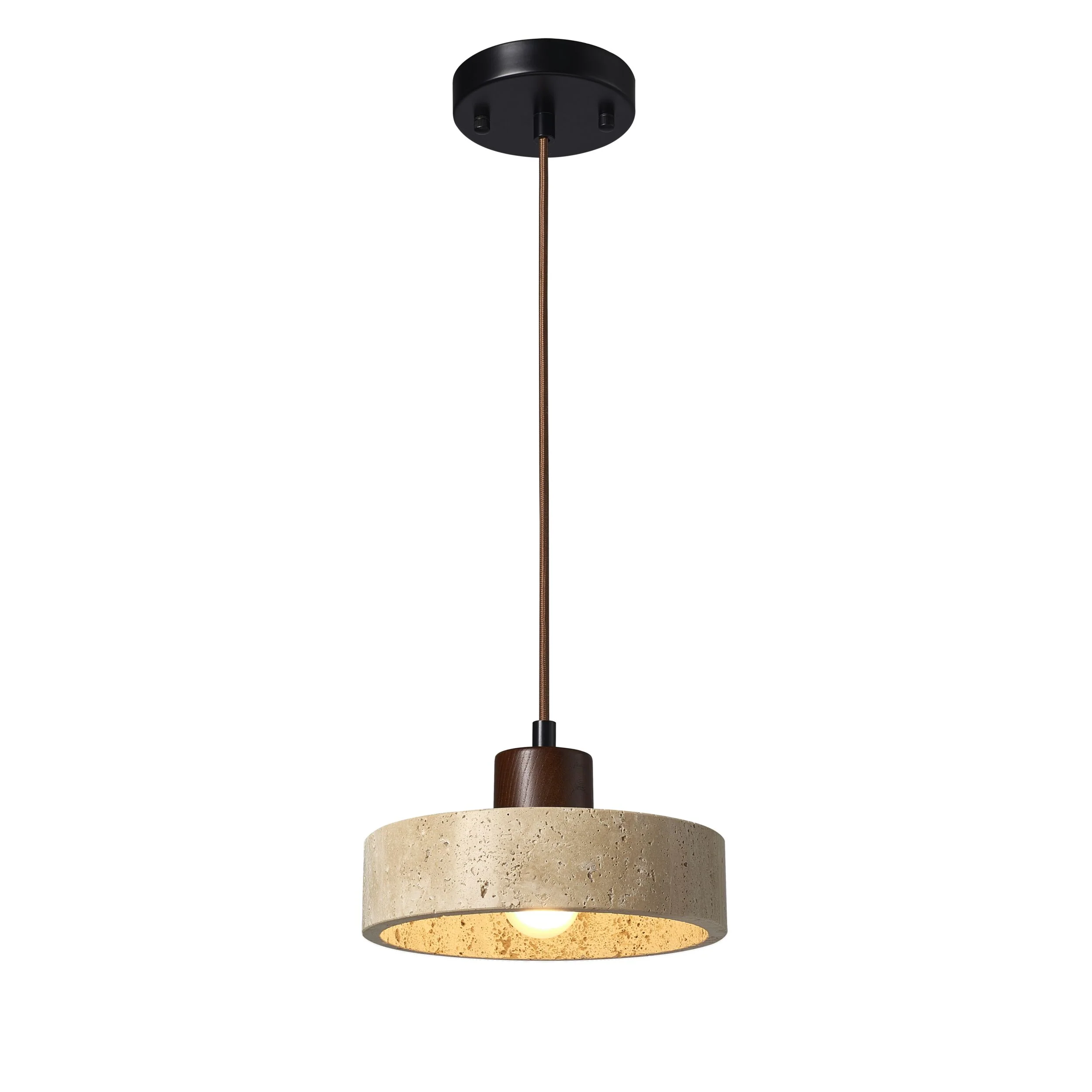 Rayla Travertine Pendant 21x17cm