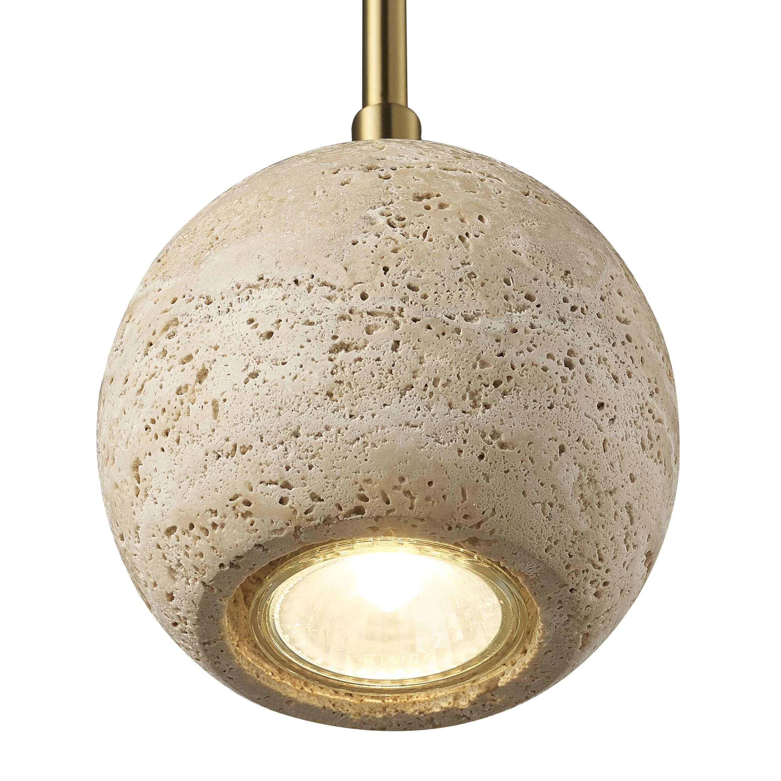 Marta Travertine Pendant 10x21cm