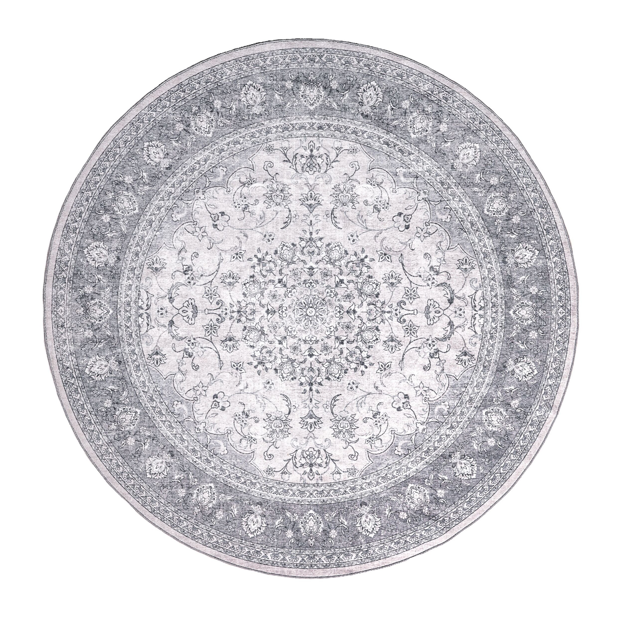 Ziba Round Washable Rug 200cm