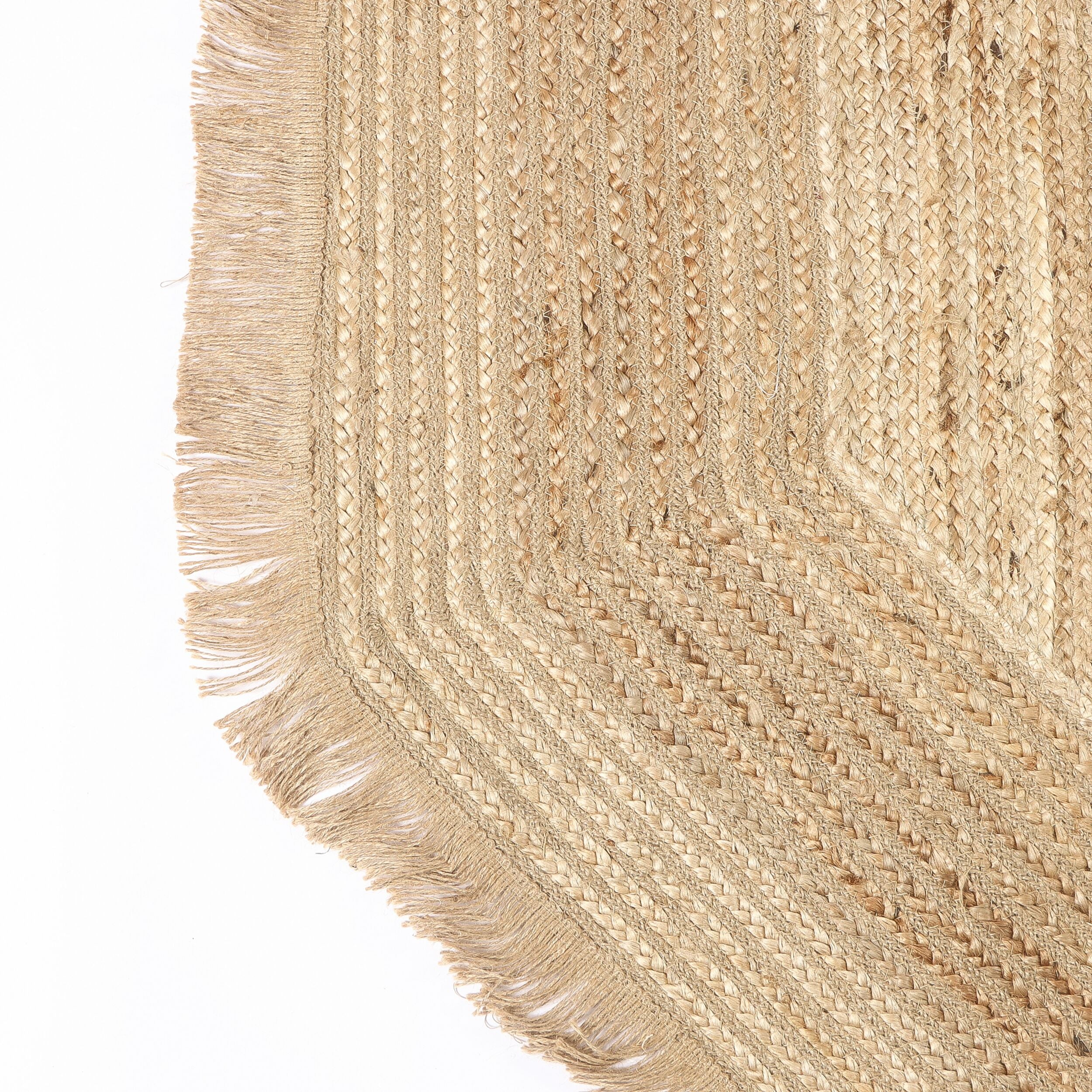 Tulum Braided Octagonal Jute Rug 200cm
