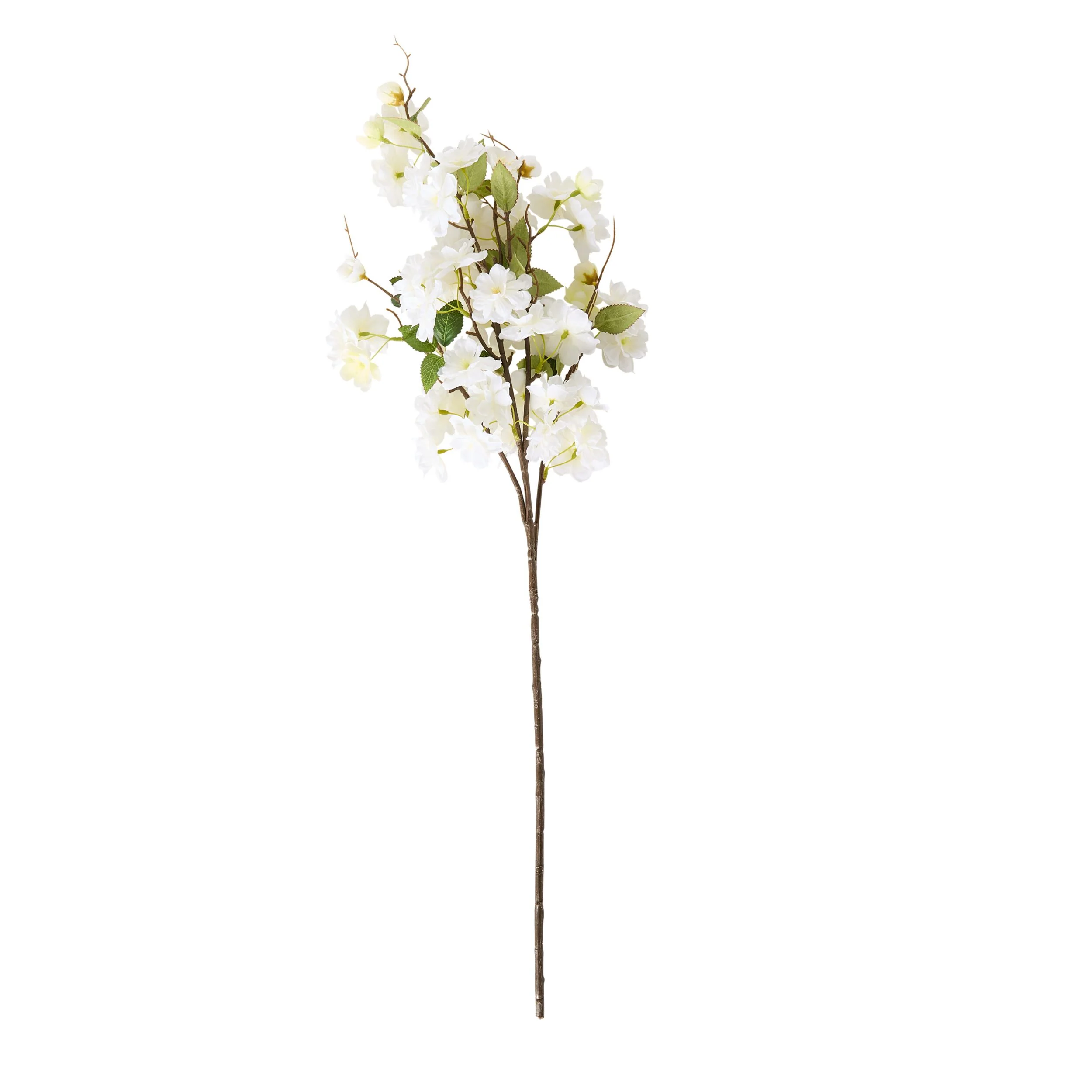 Bloomery Cherry Flower Stem White 90cm