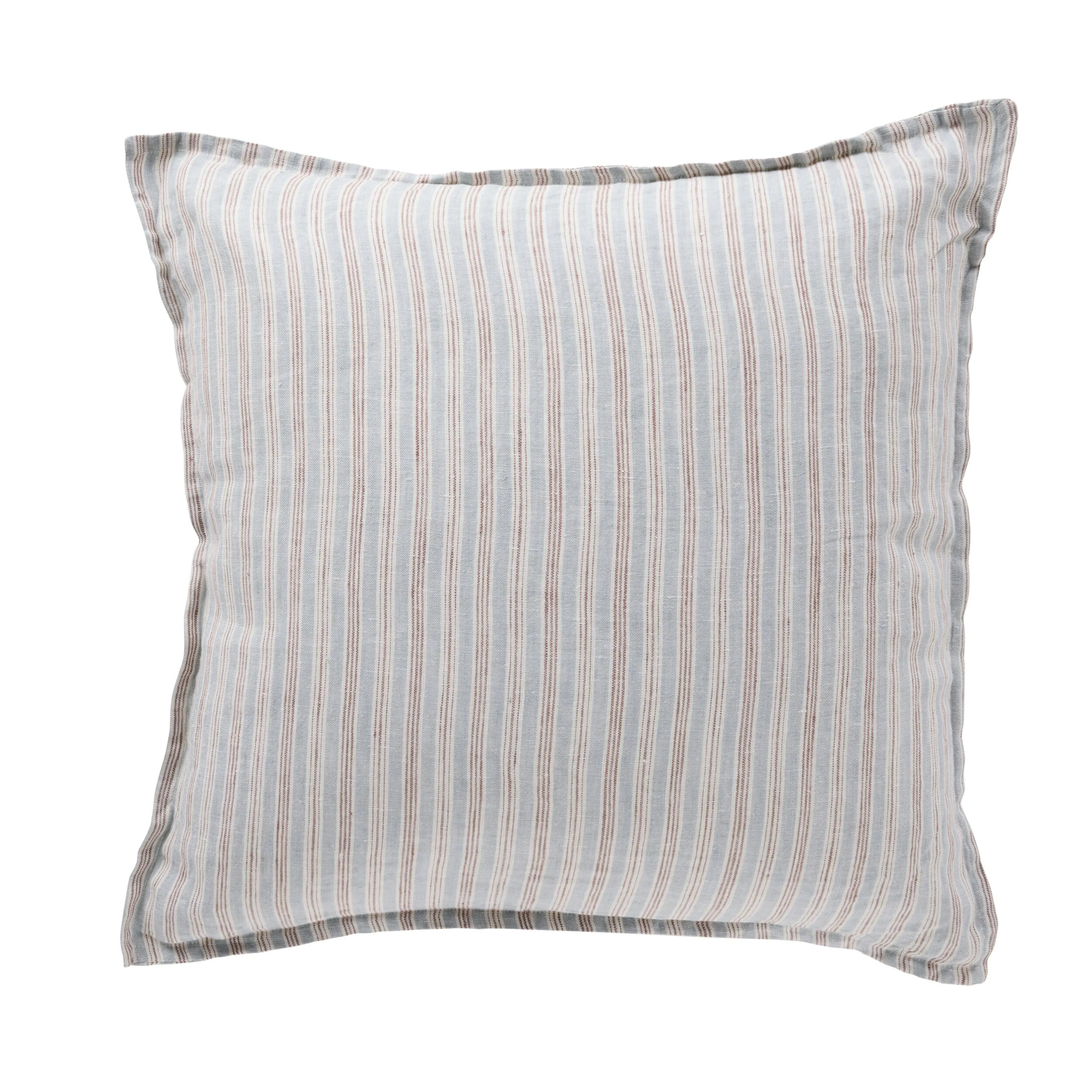 Antibes Stripe Linen Cushion Blue 50x50cm