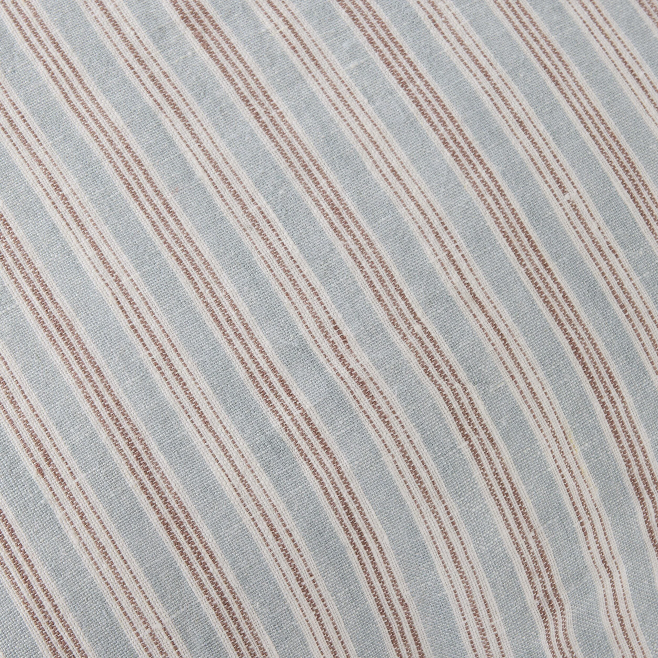 Antibes Stripe Linen Cushion Blue 50x50cm