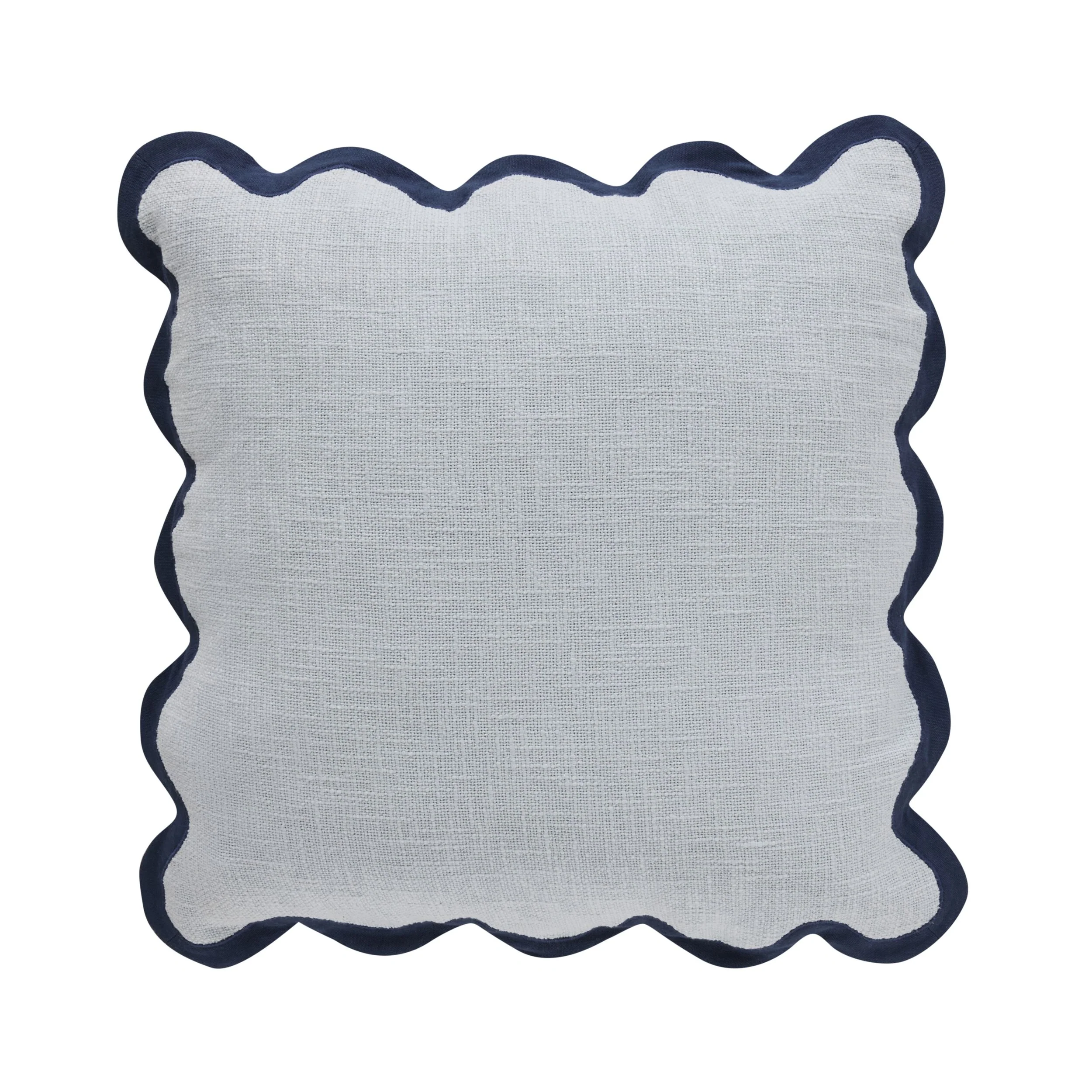 Emmie Scalloped Cushion Blues 50x50cm