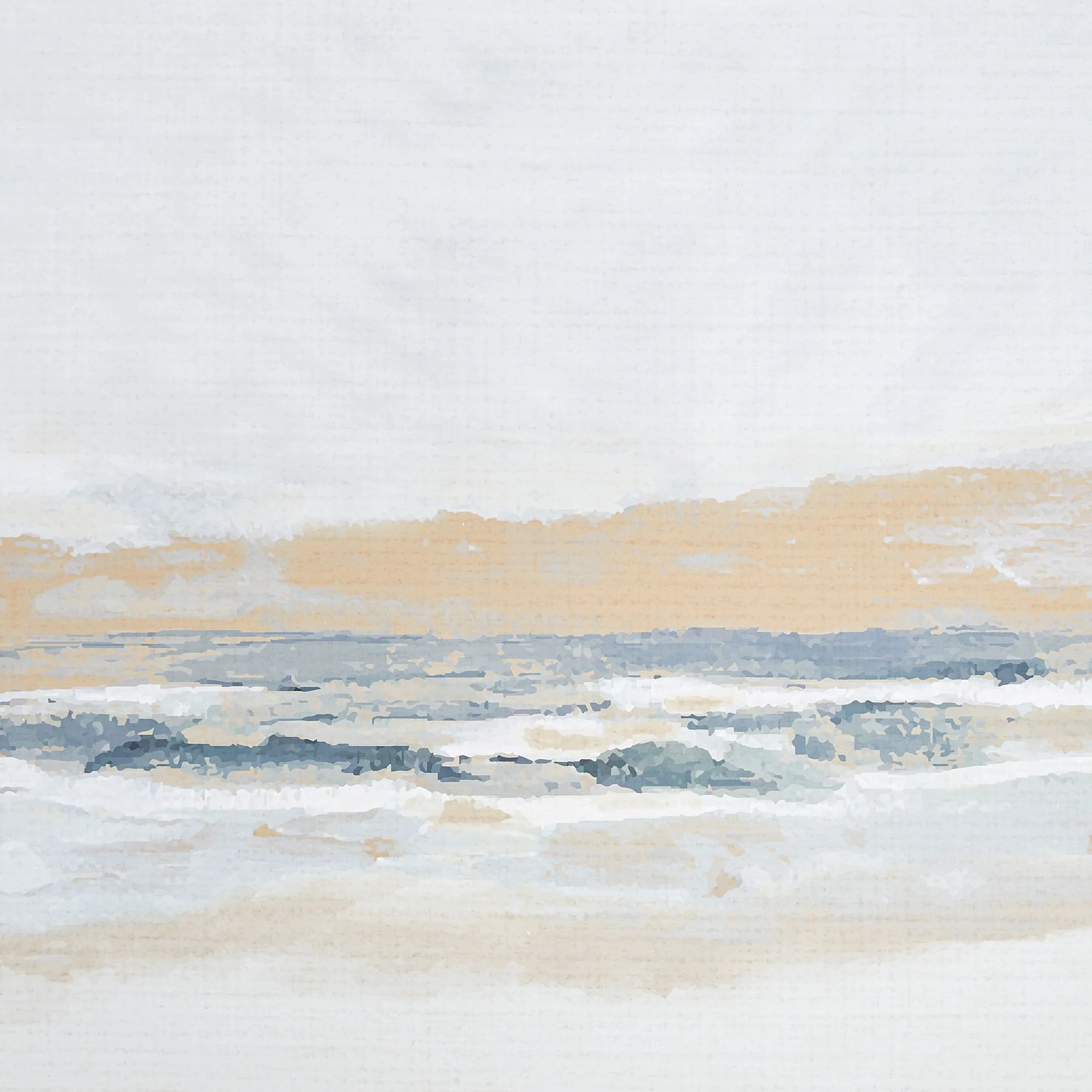 Abstract Beach Landscape Canvas Print 142.6x102.6cm