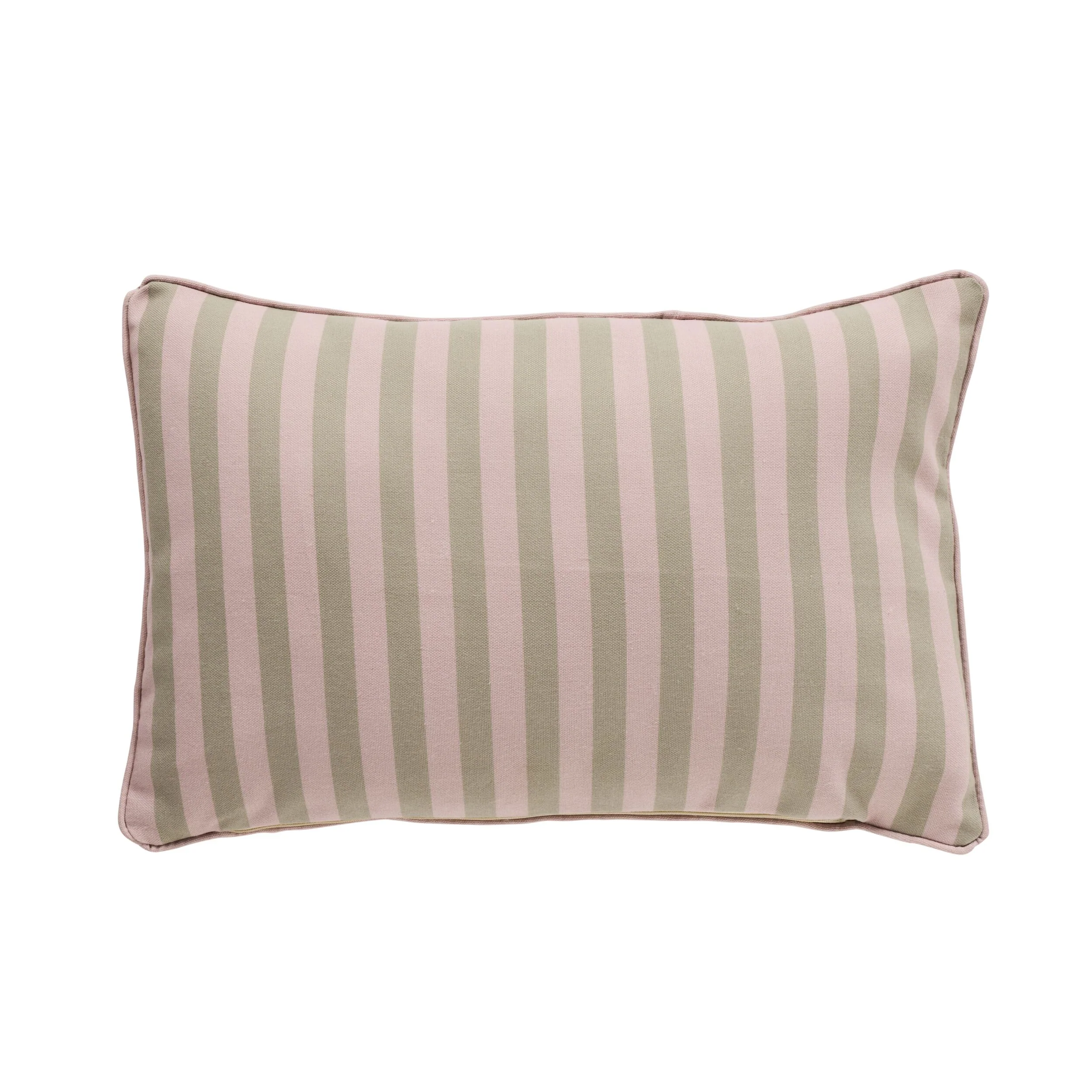 Aruba Solid and Striped Outdoor Cushion Taupe 35x55cm