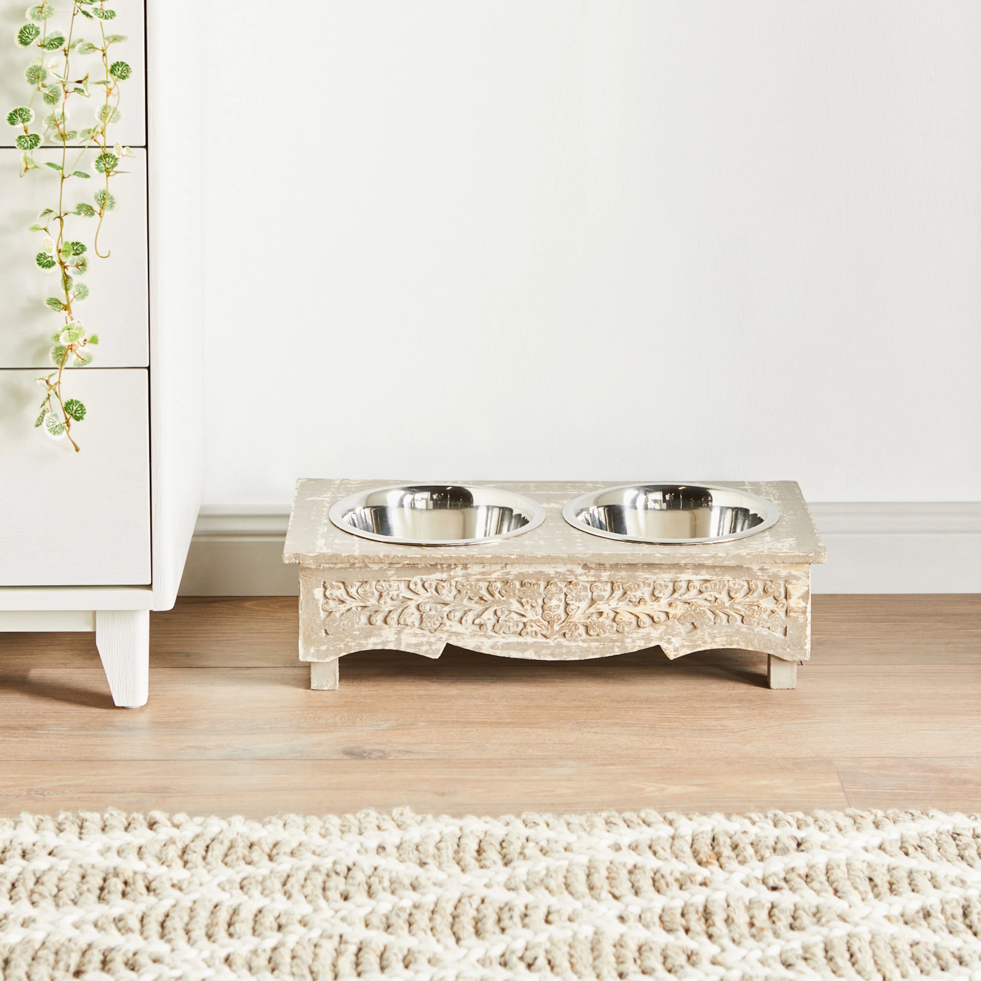 Parvani Double Pet Bowl 51x25x14 cm