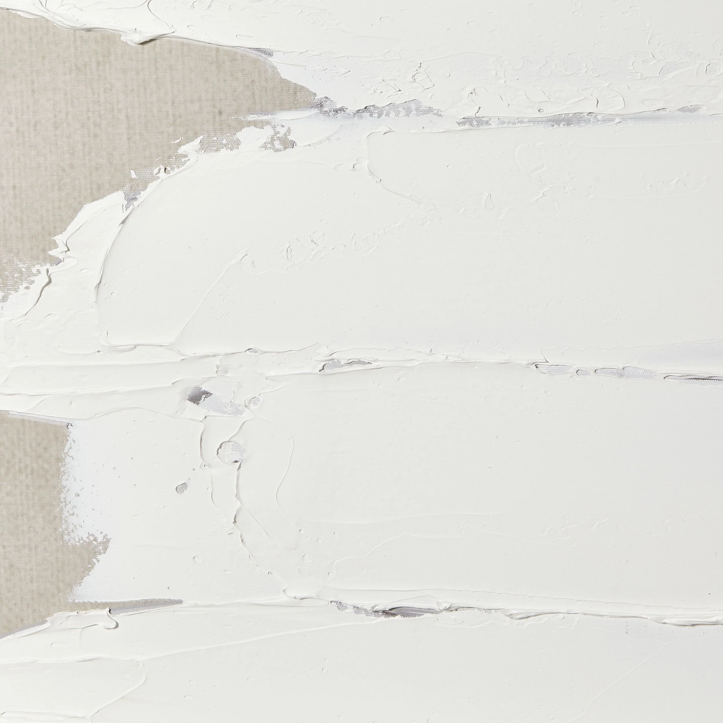 White Strokes Canvas Print 80x120cm
