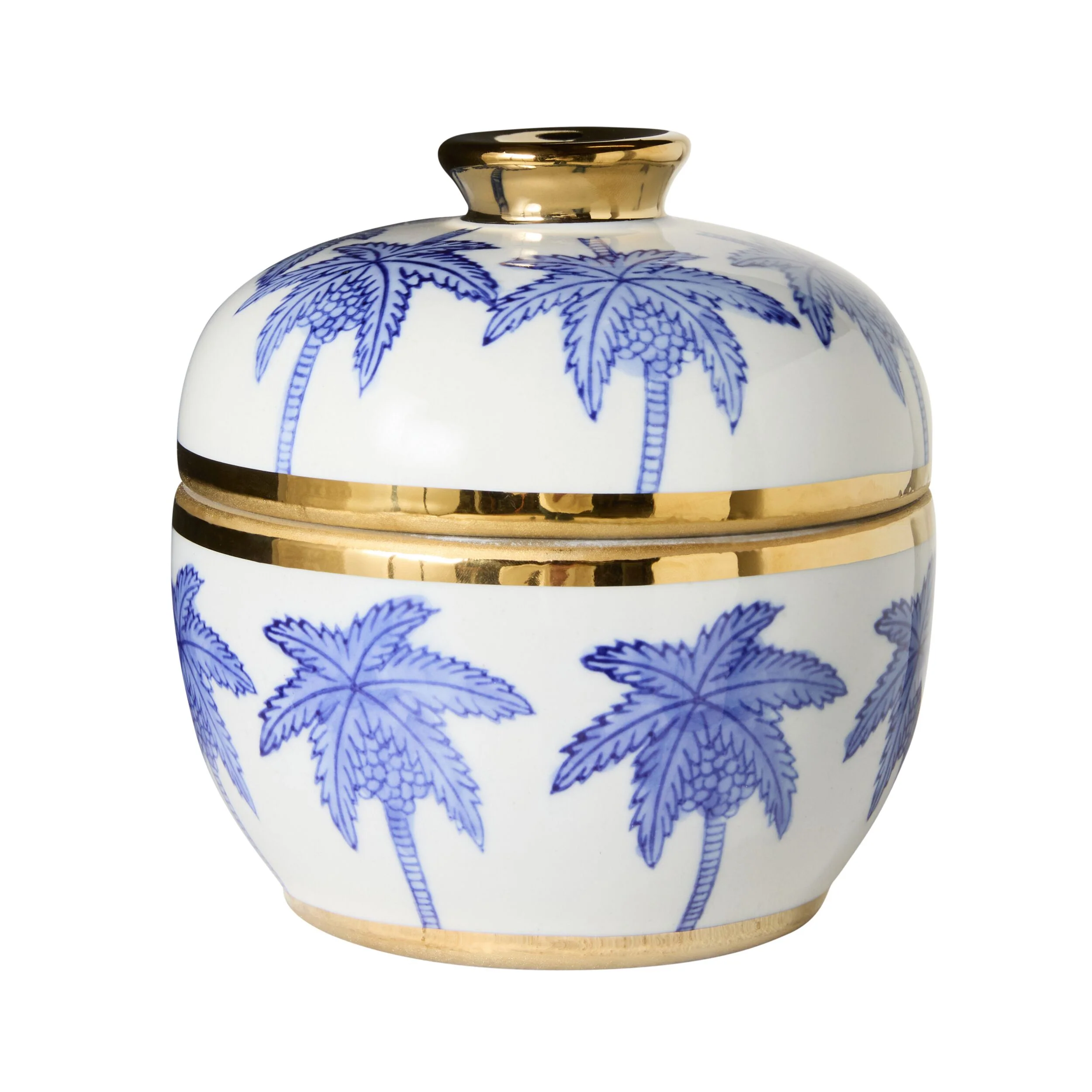 Celadon Sapphire Palm Jar 15cm