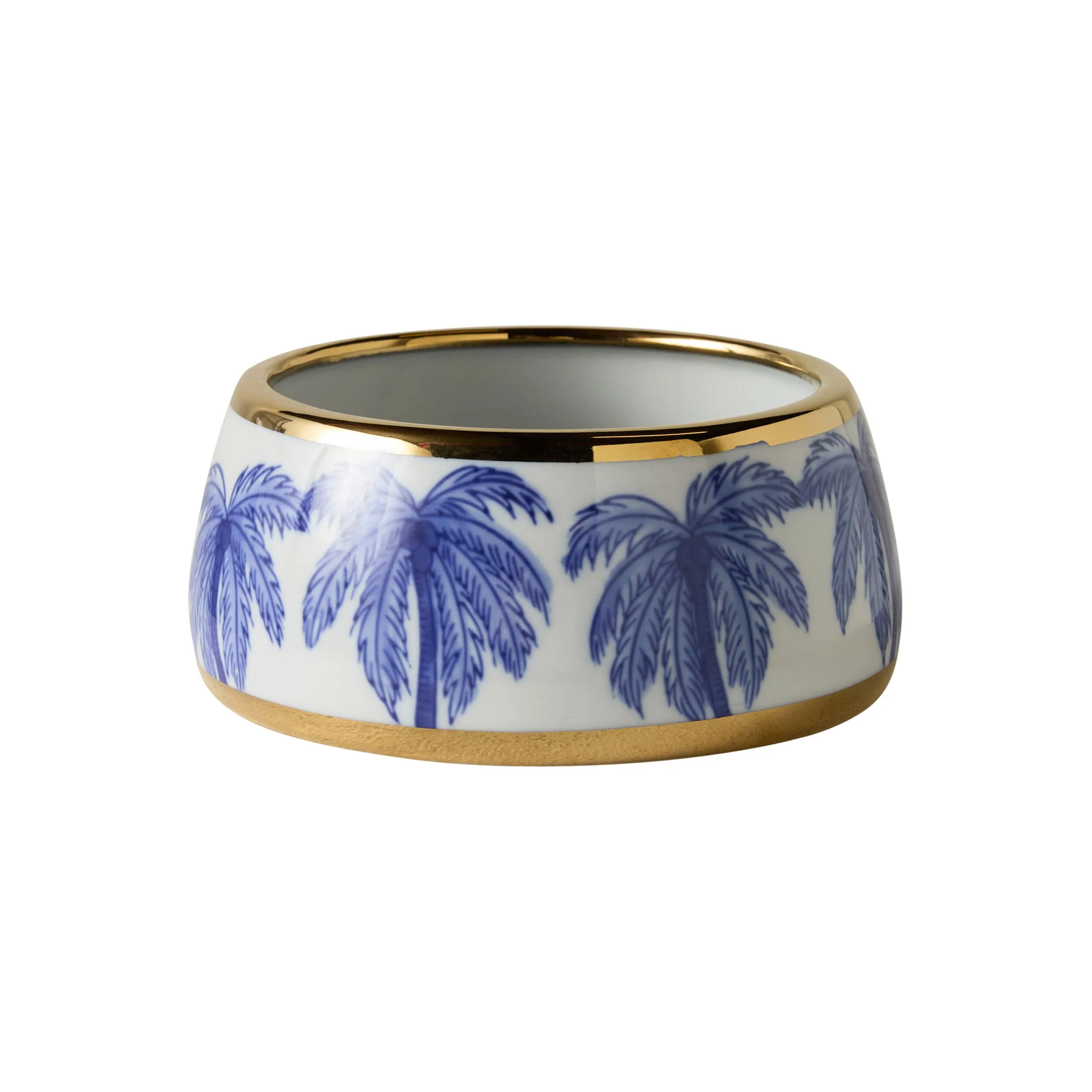 Celadon Sapphire Palm Pet Bowl 15.5cm