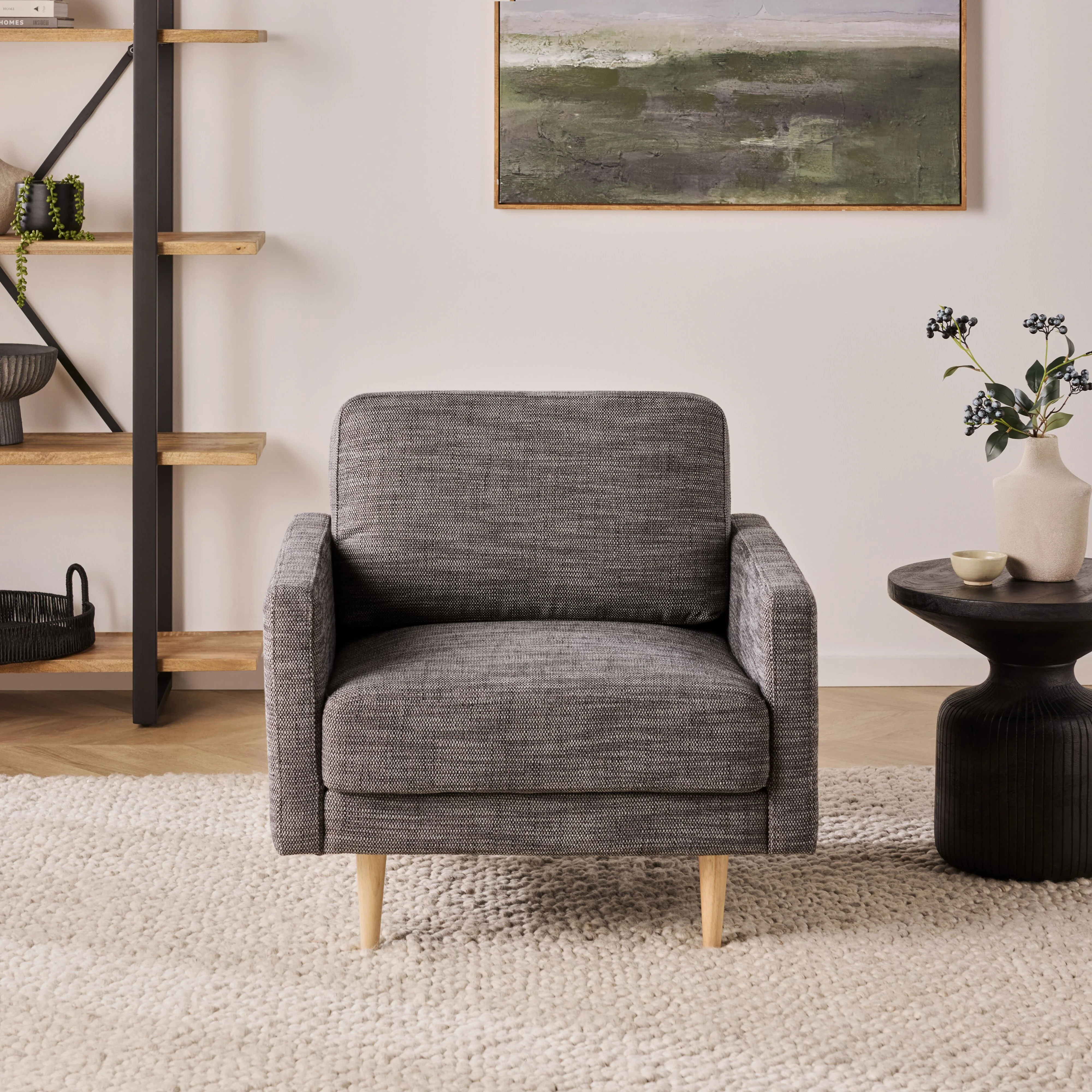 Boden Armchair Alaska Charcoal