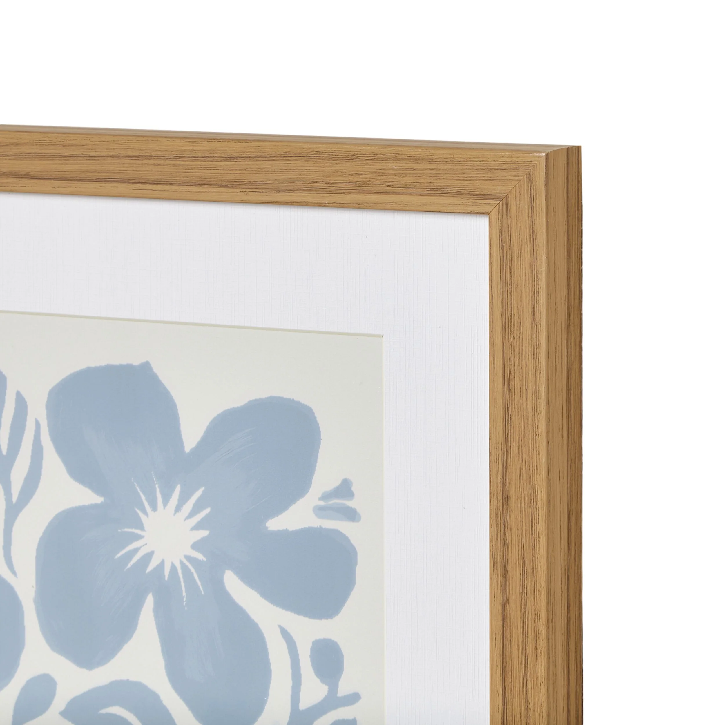 882-botanical-blue-framed-print-50x70cm-3.webp Botanical Blue Framed Print 50x70cm