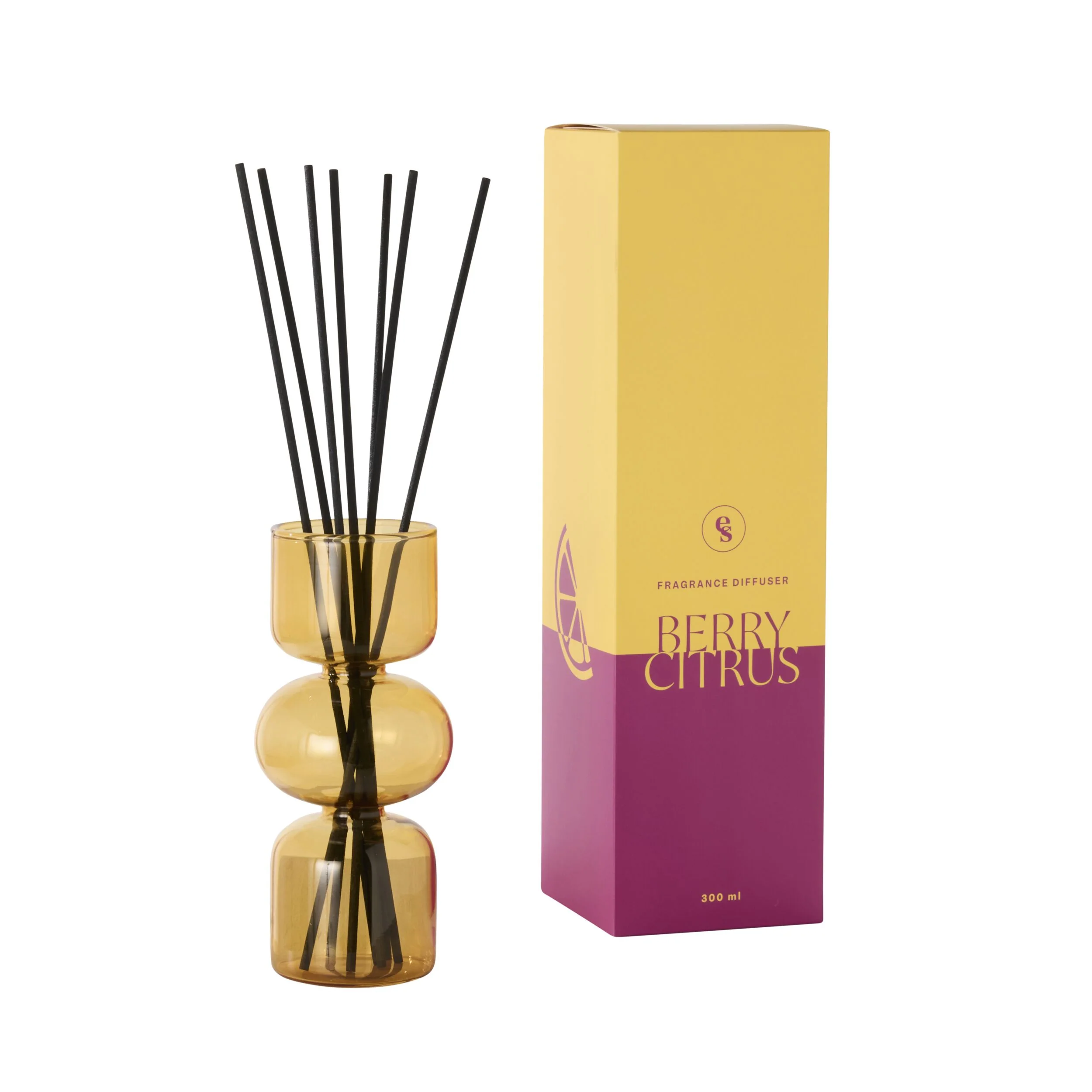 903-home-scent-berry-citrus-glass-diffuser-300ml-1.webp Home Scent Berry Citrus Glass Diffuser 300ml