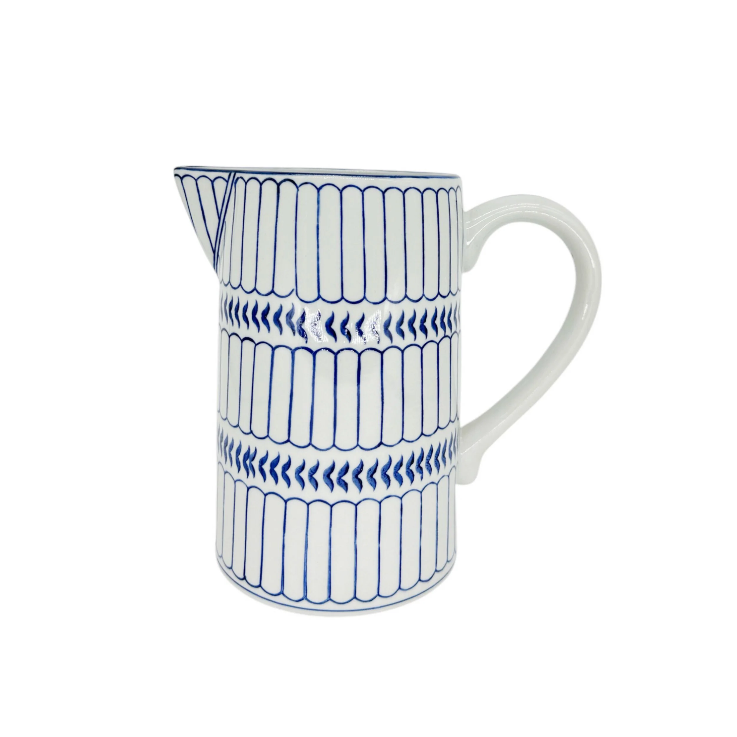 Celadon Striped Jug 20cm
