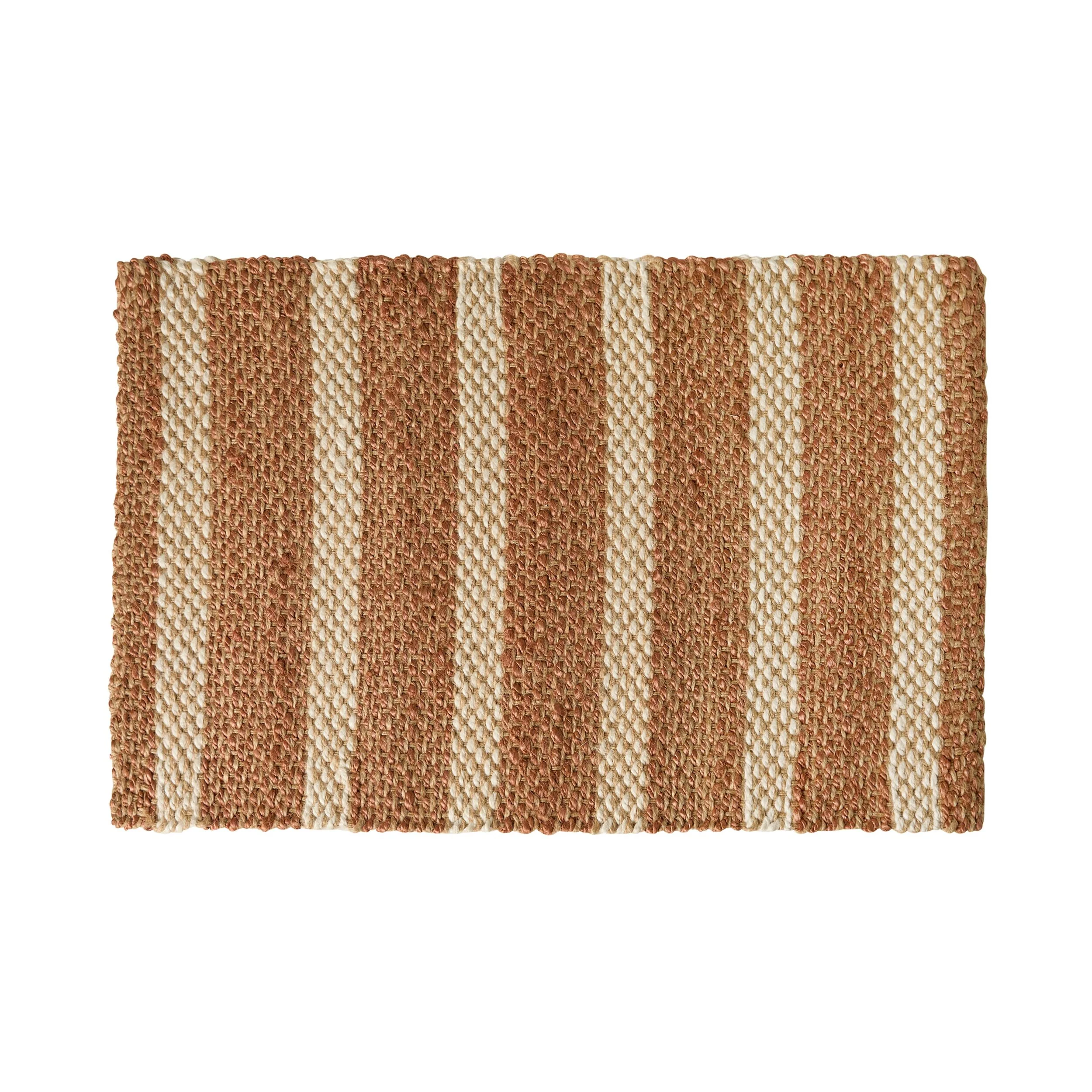 Natural Stripe Jute Doormat 90cm