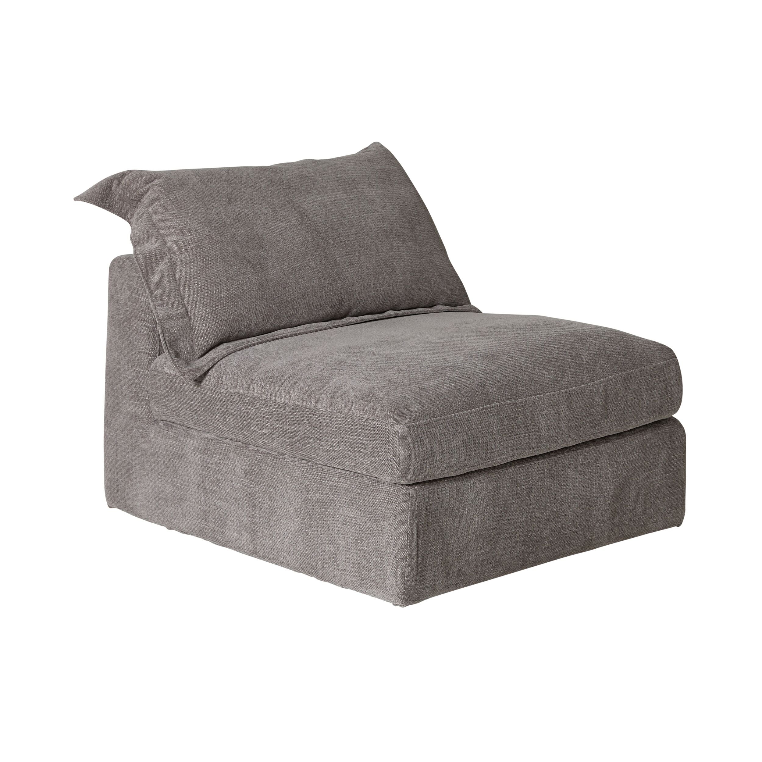 Laze Armless Sofa Twilight Grey
