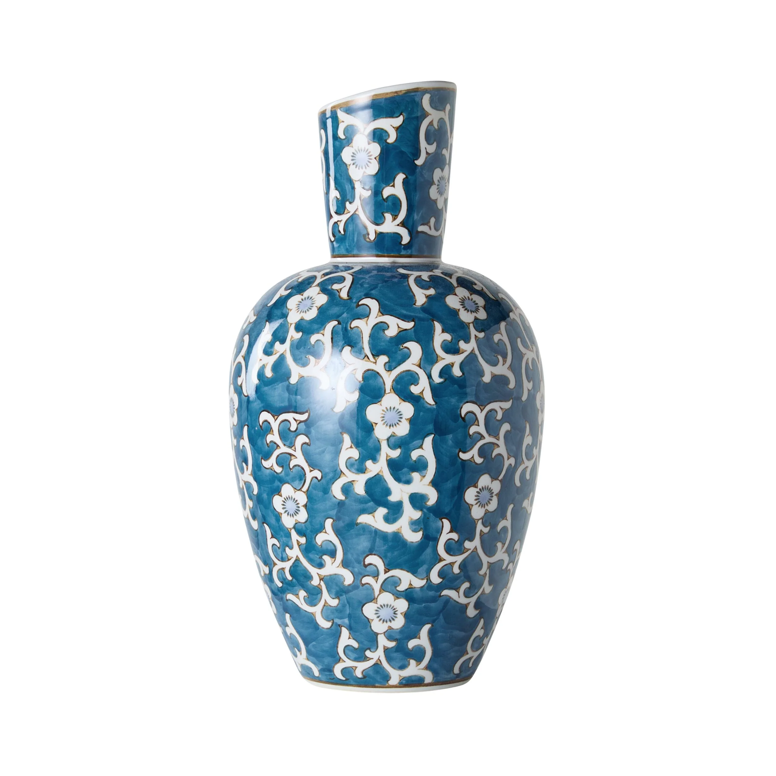 Celadon Alyssum Vine Fluted Vase